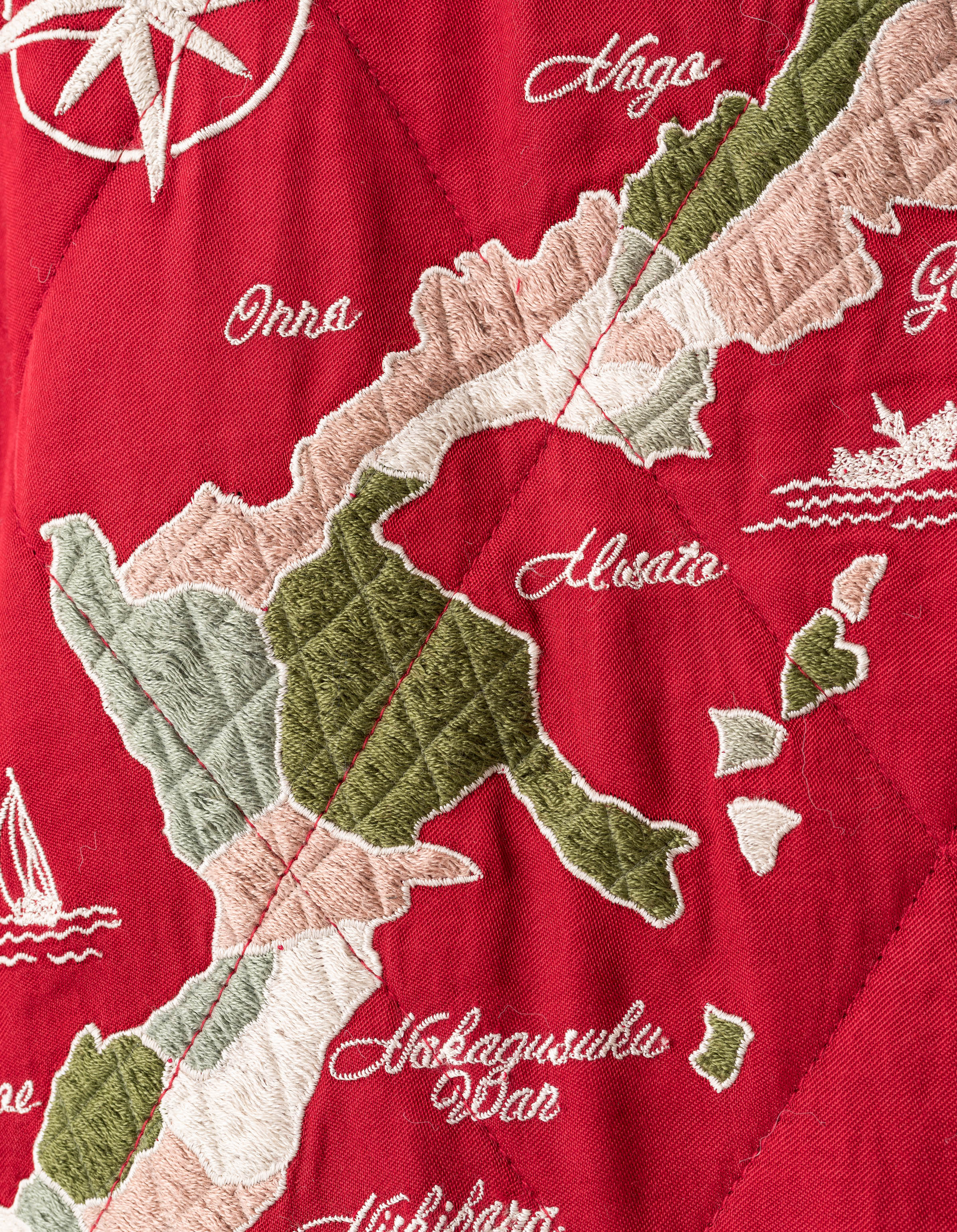 7243 Camp Hardy Tour Sukajan Jacket Red - Image 12