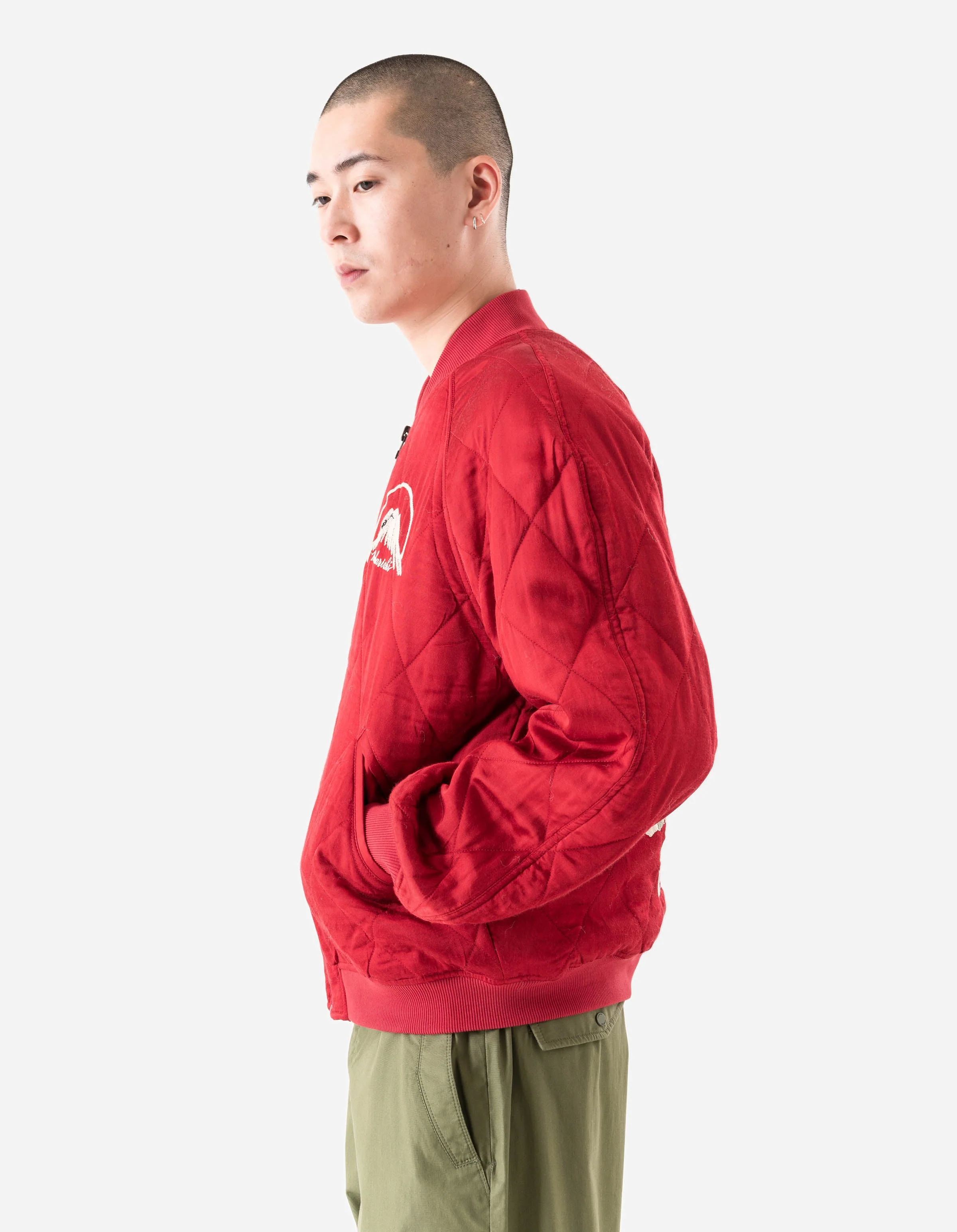 7243 Camp Hardy Tour Sukajan Jacket Red - Image 3
