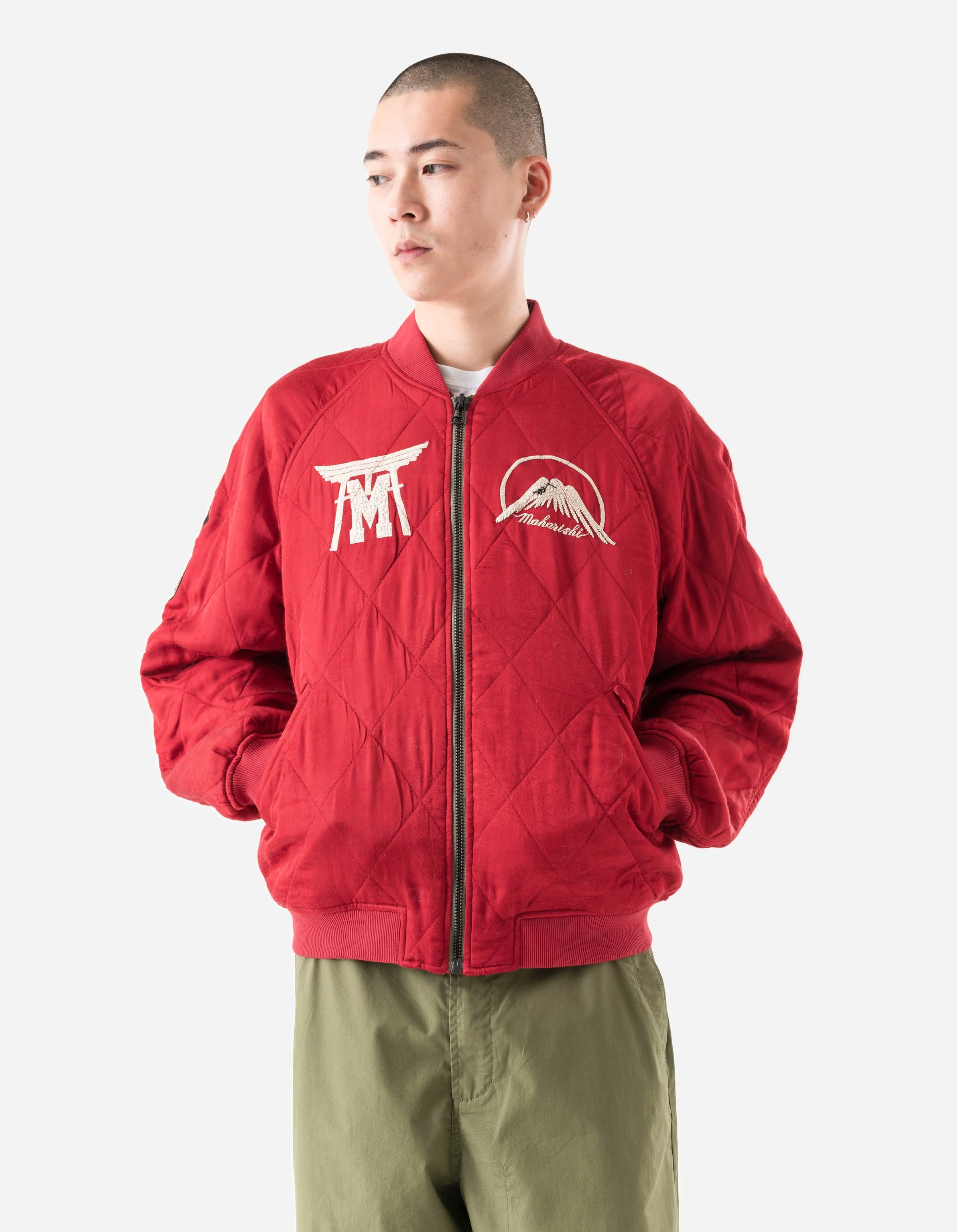 7243 Camp Hardy Tour Sukajan Jacket Red - Image 4