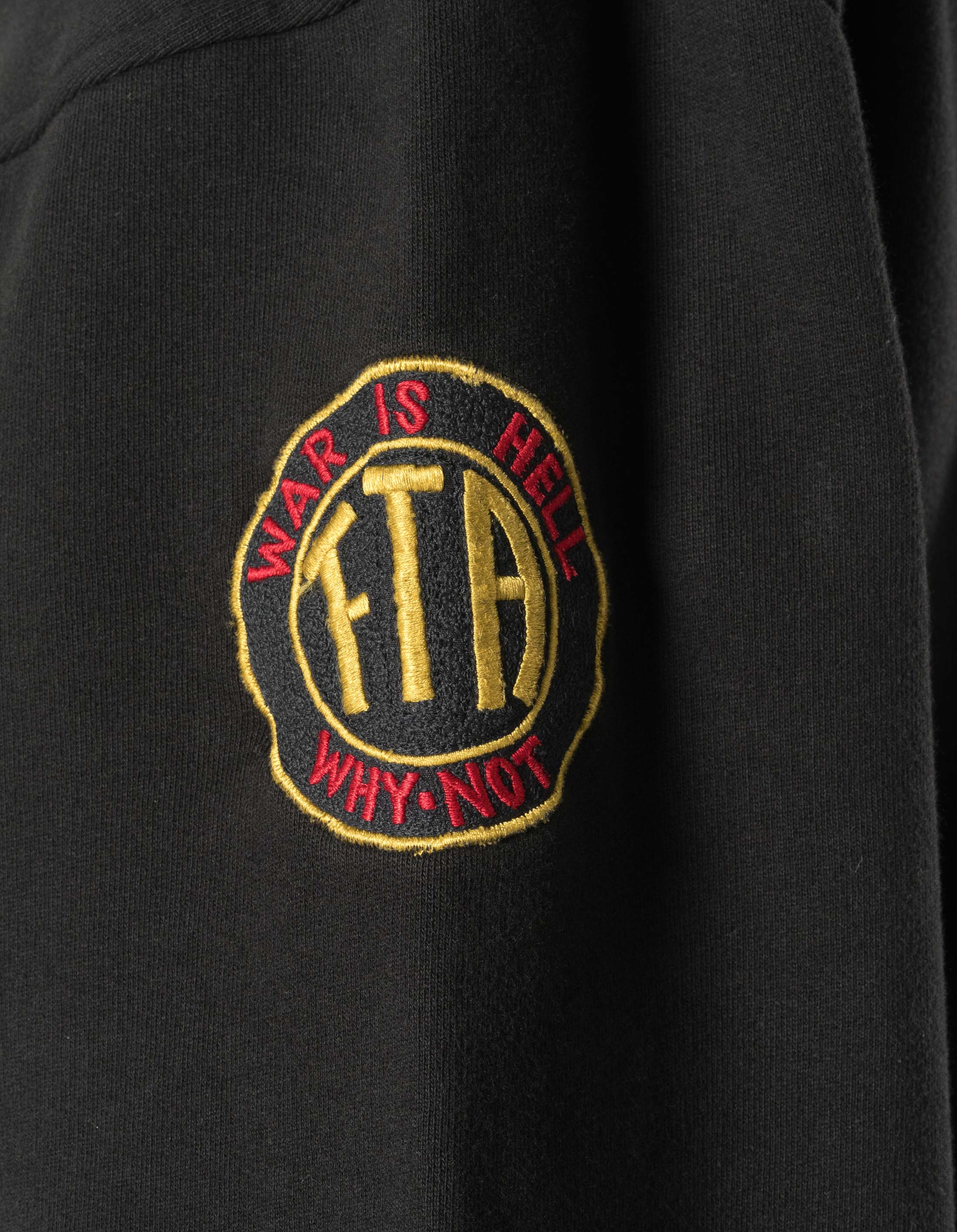 7244 Temple M Vintage Hooded Sweat Black - Image 4