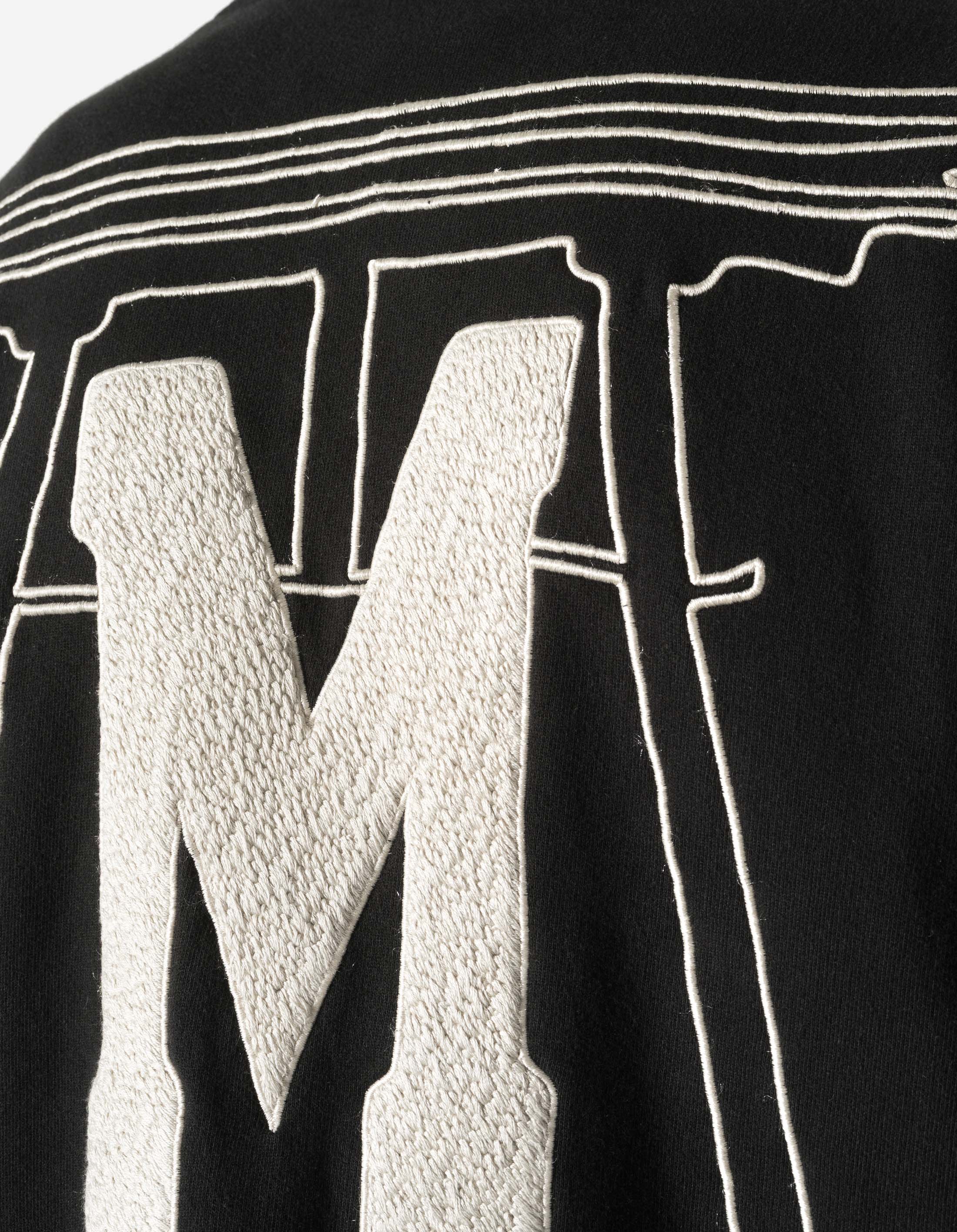 7244 Temple M Vintage Hooded Sweat Black - Image 7