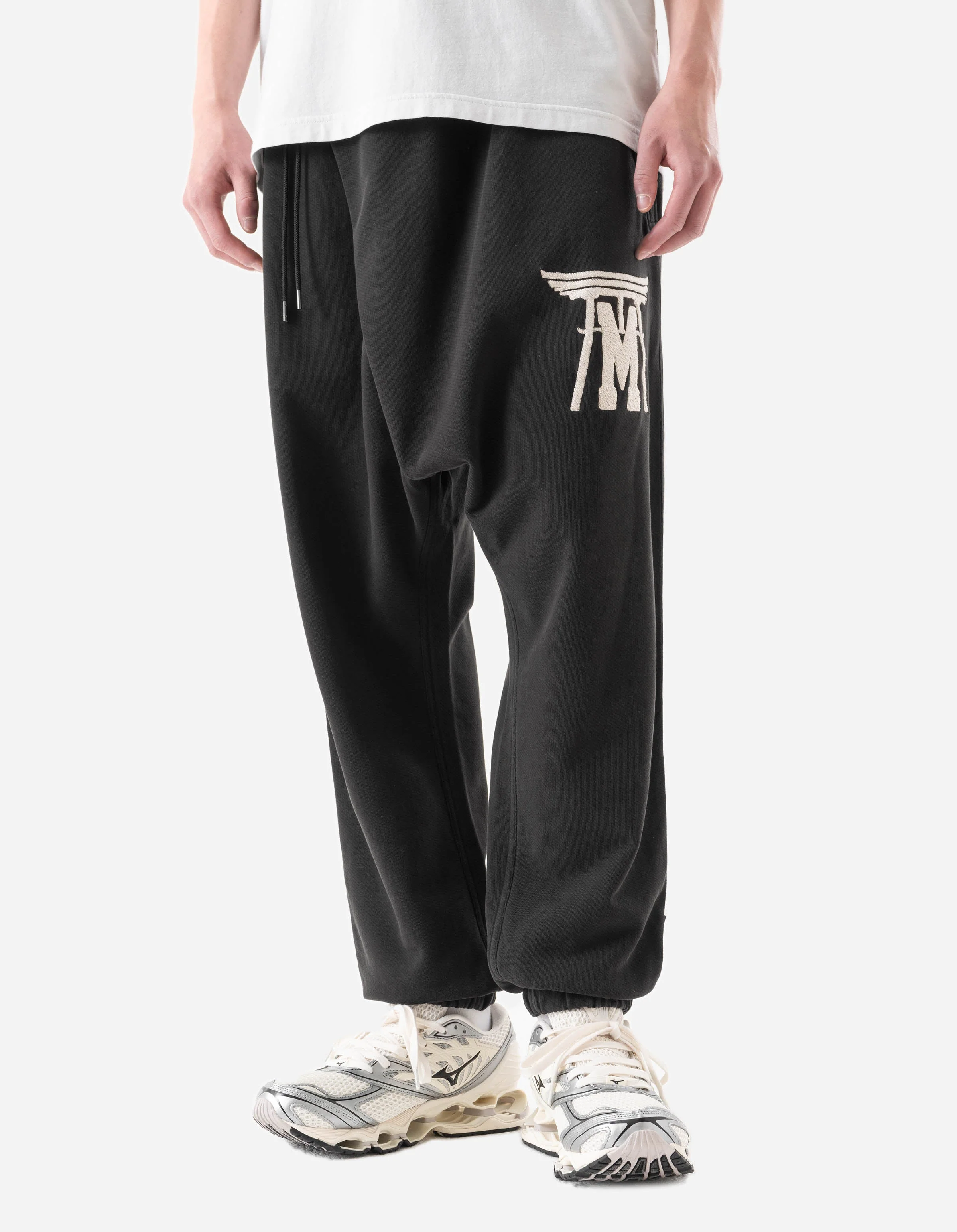 7246 Okinawa Vintage Asym Sweatpant Black - Image 2