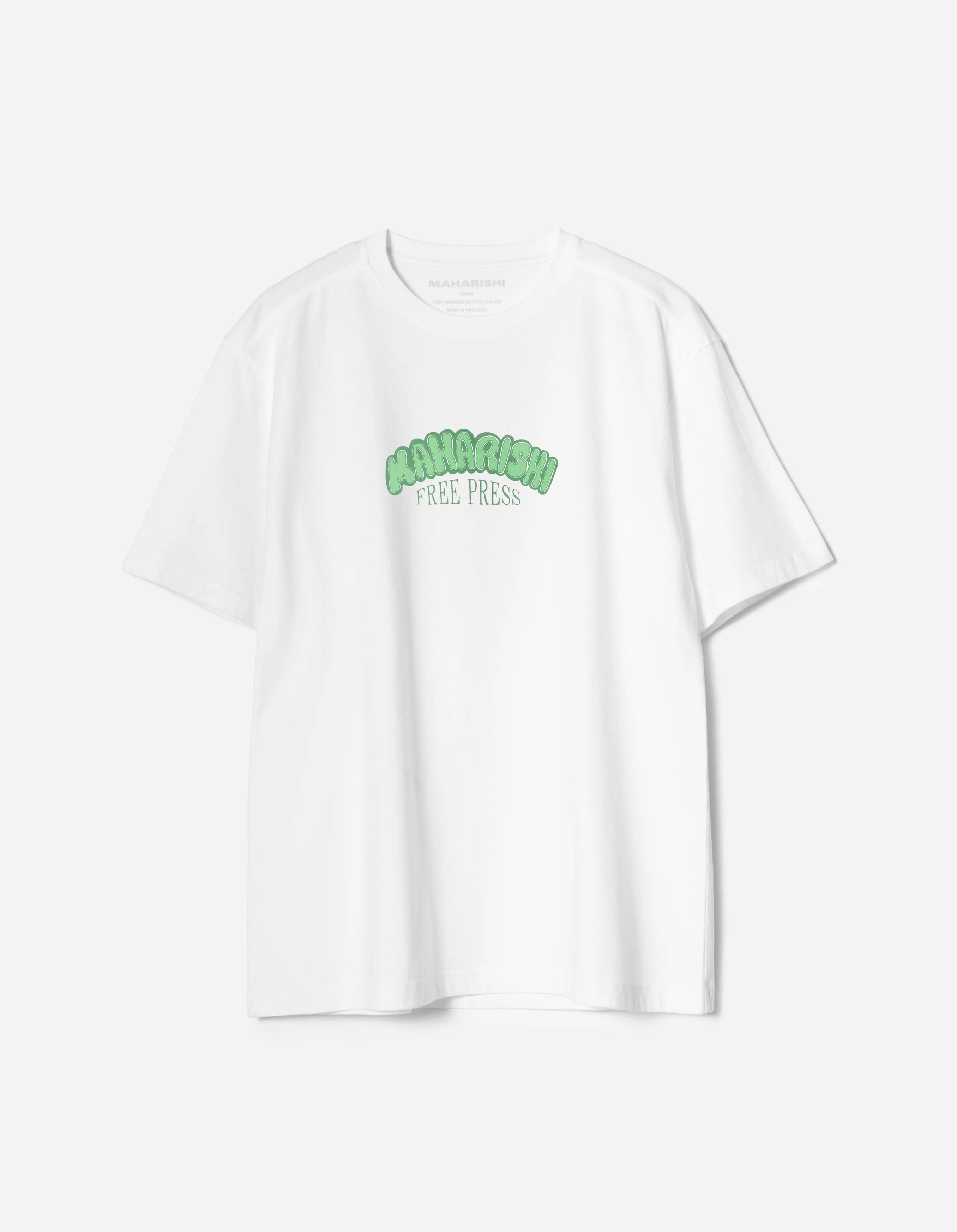 7261 Peace & Love Press S/S T-shirt White - Image 5