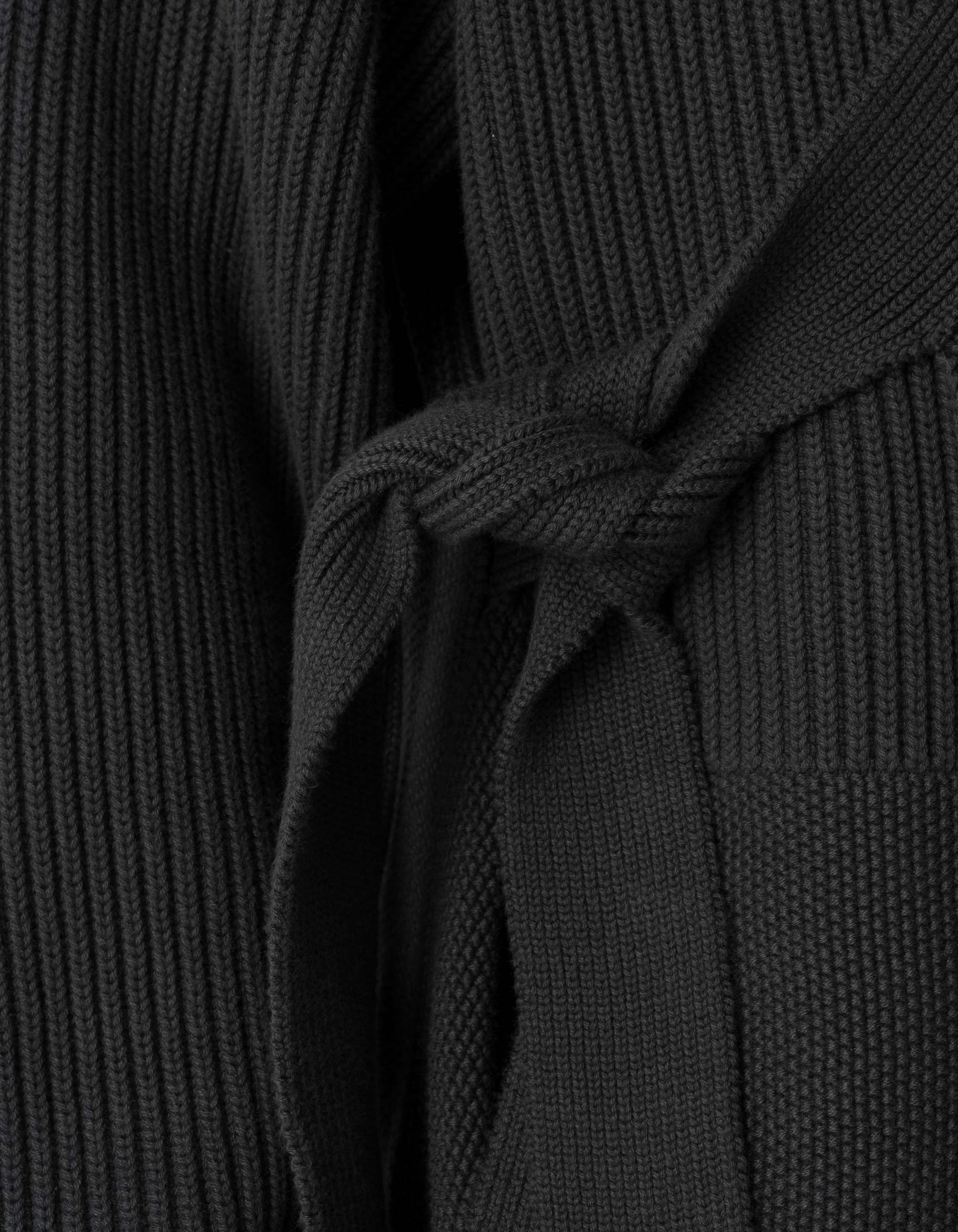 7272 Maharishi Knitted Kimono Black - Image 10