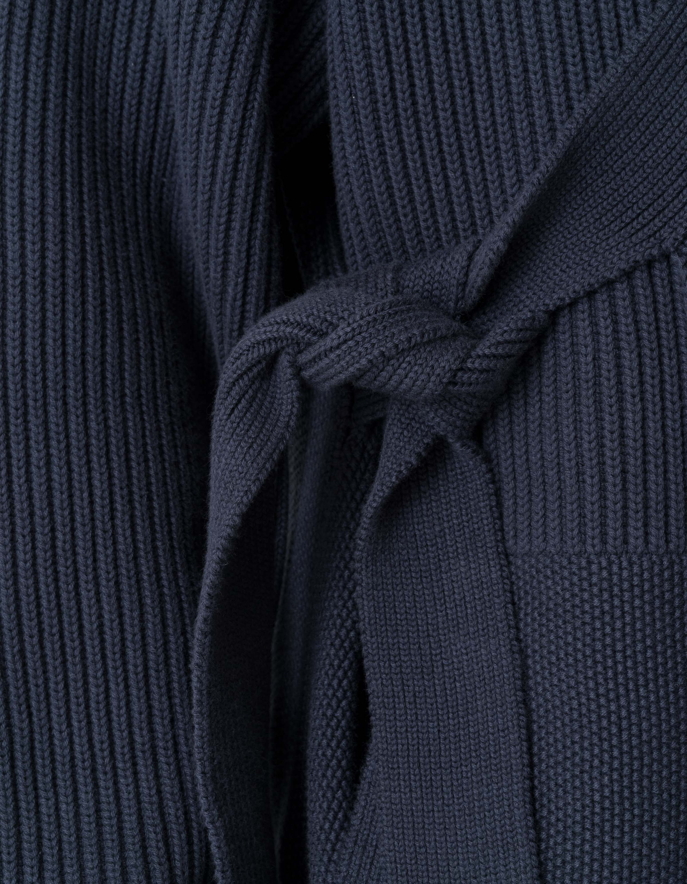 7272 Maharishi Knitted Kimono Navy - Image 4