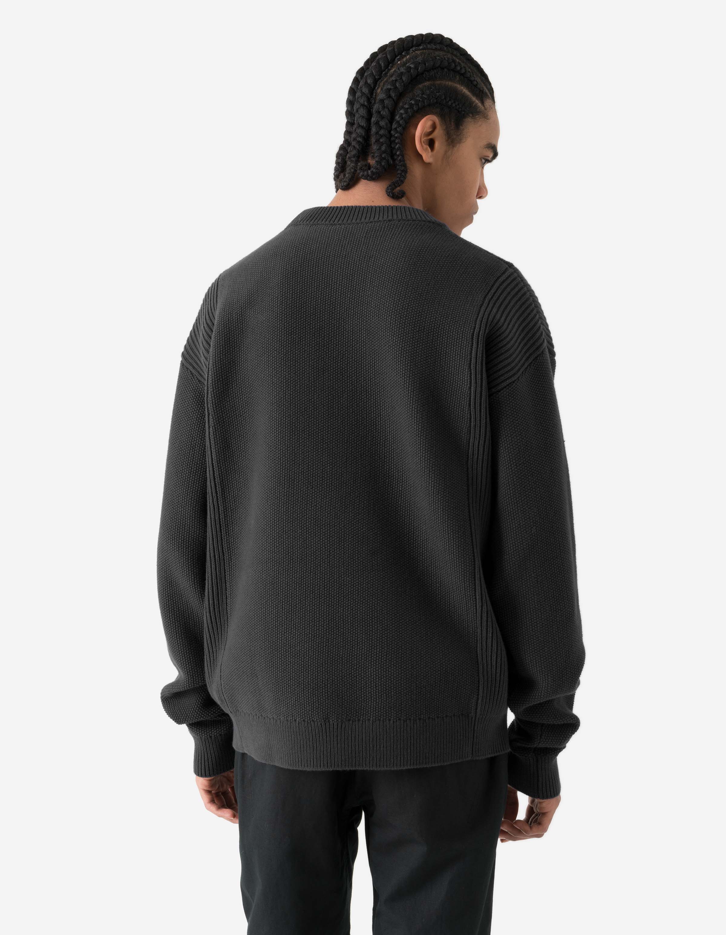 7273 Maharishi Knitted Crew Black - Image 3
