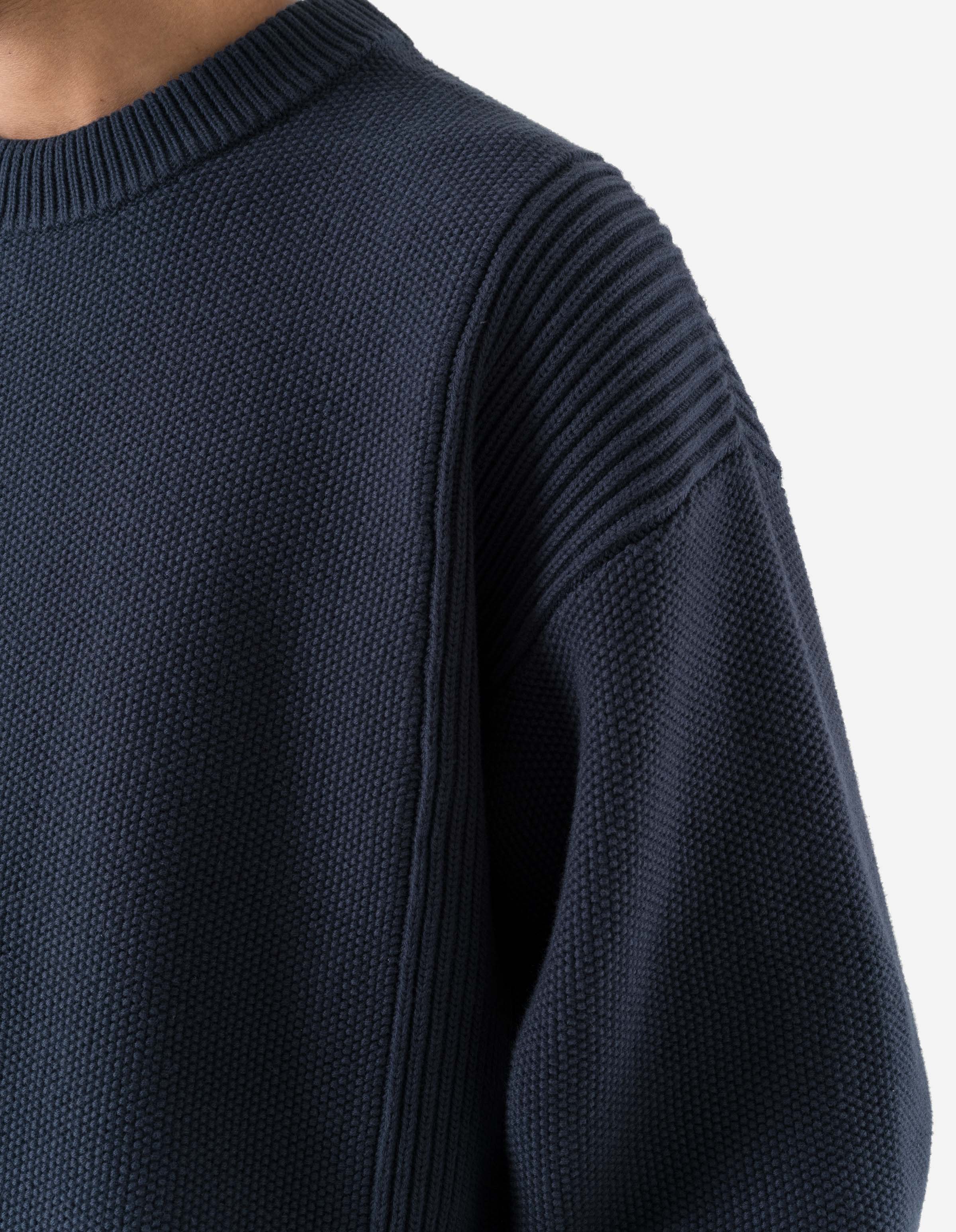 7273 Maharishi Knitted Crew Navy - Image 5