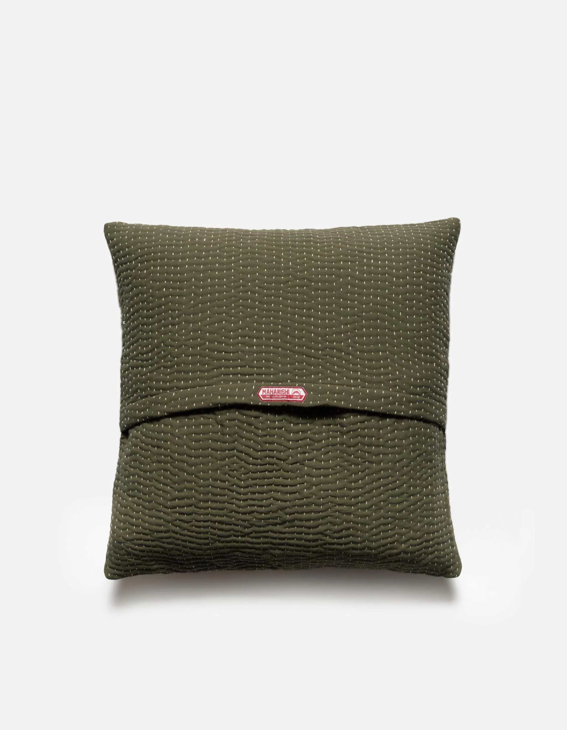 7278 Maha Dry Goods Cushion Ecru/Olive - Image 5
