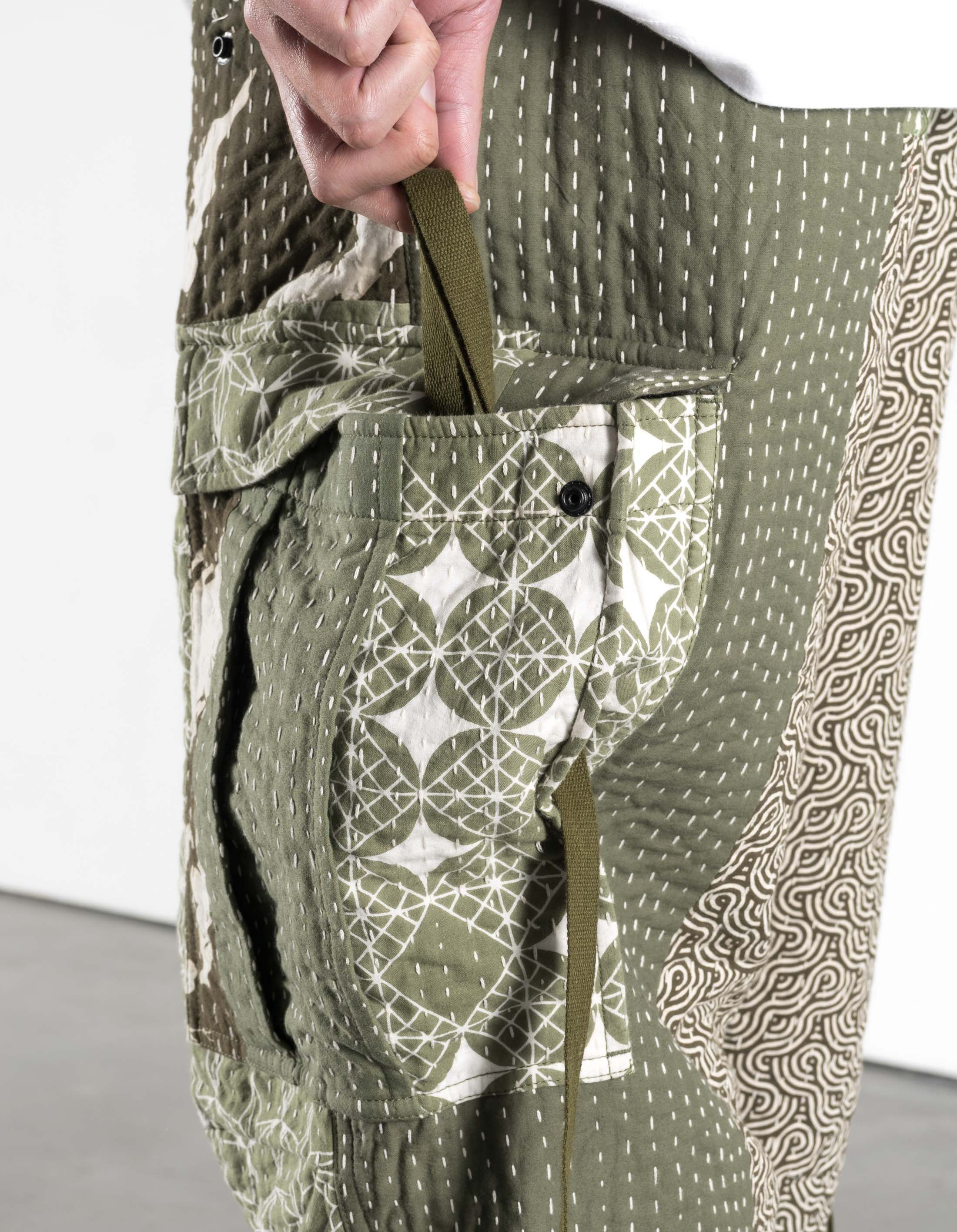 7280 Maha Rice Stitch M65 Cargo Ecru/Olive - Image 6