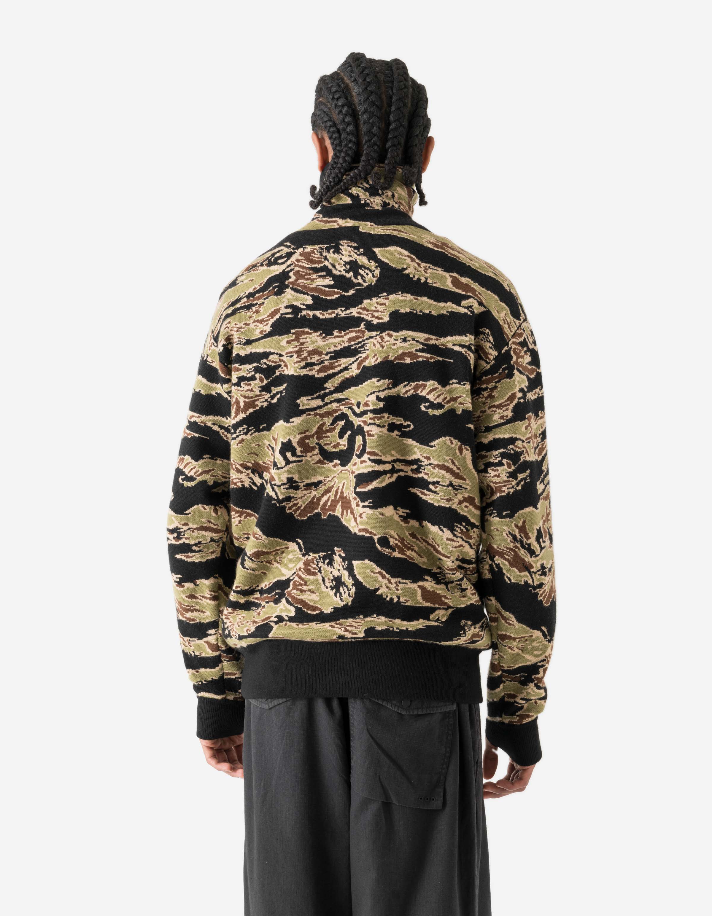 7286 Camo Half Balaclava Knit Woodland - Image 4