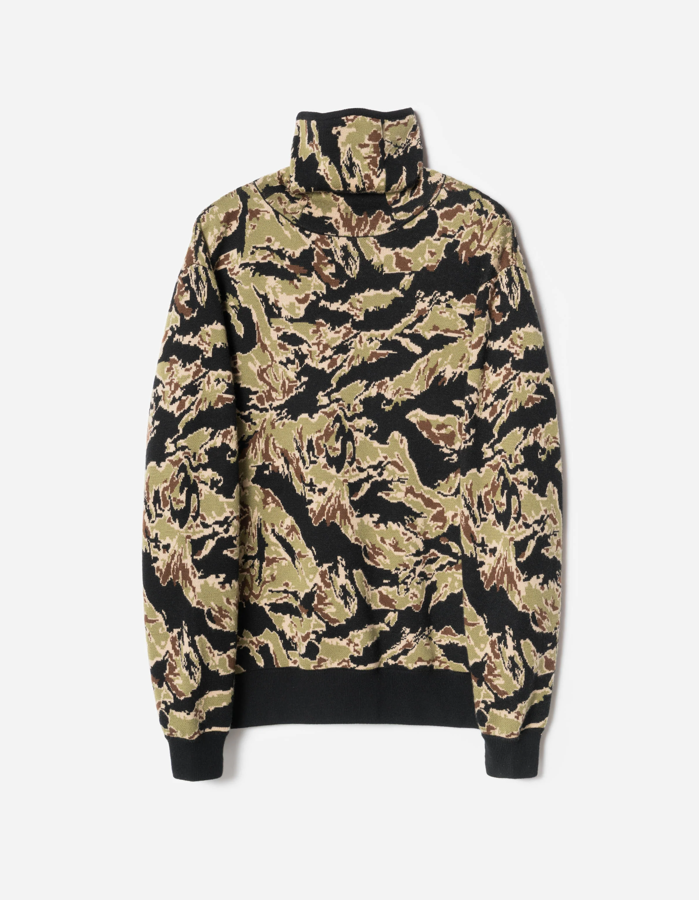 7286 Camo Half Balaclava Knit Woodland - Image 9