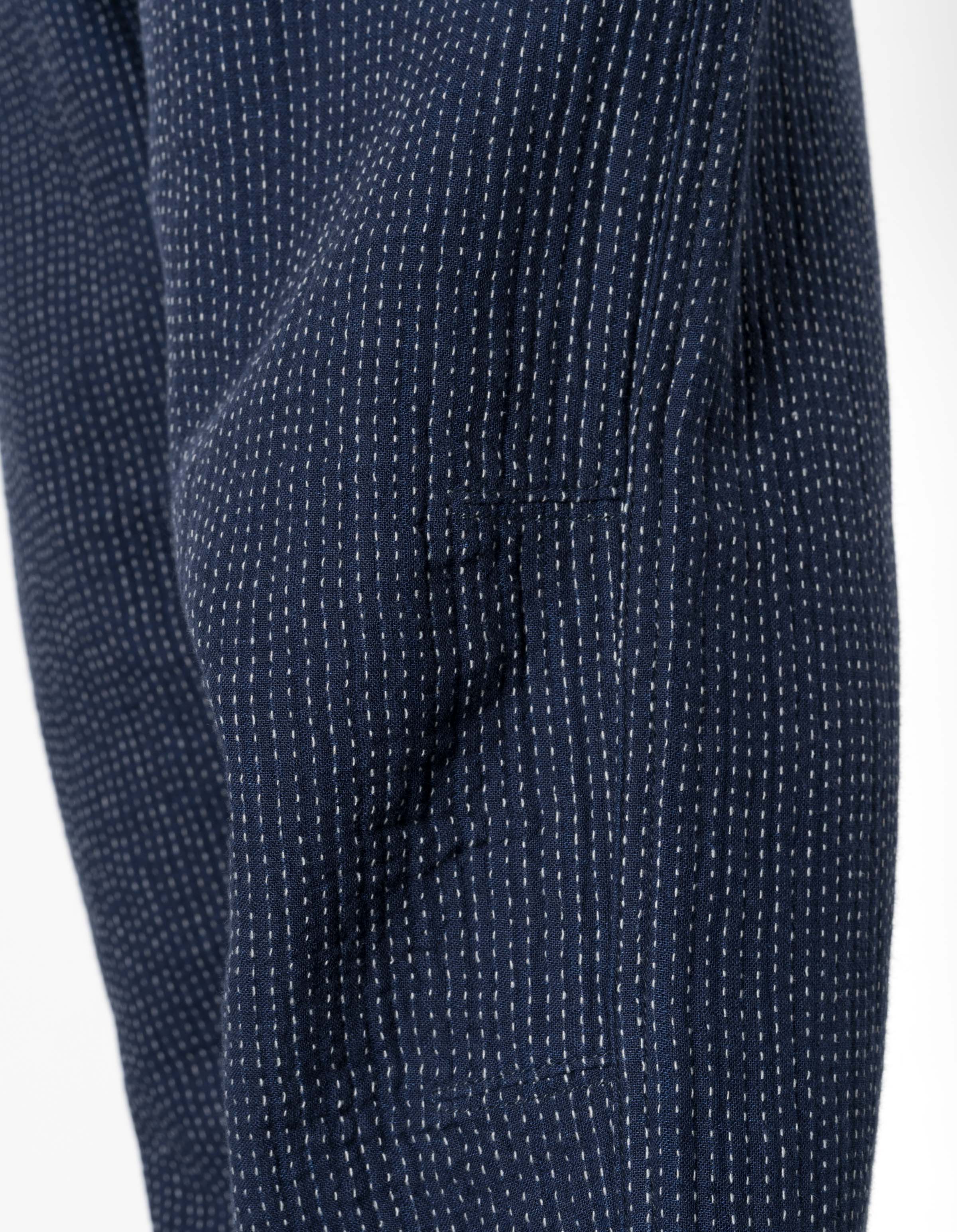 7300 Light Kantha Asym Track Pant Indigo - Image 4