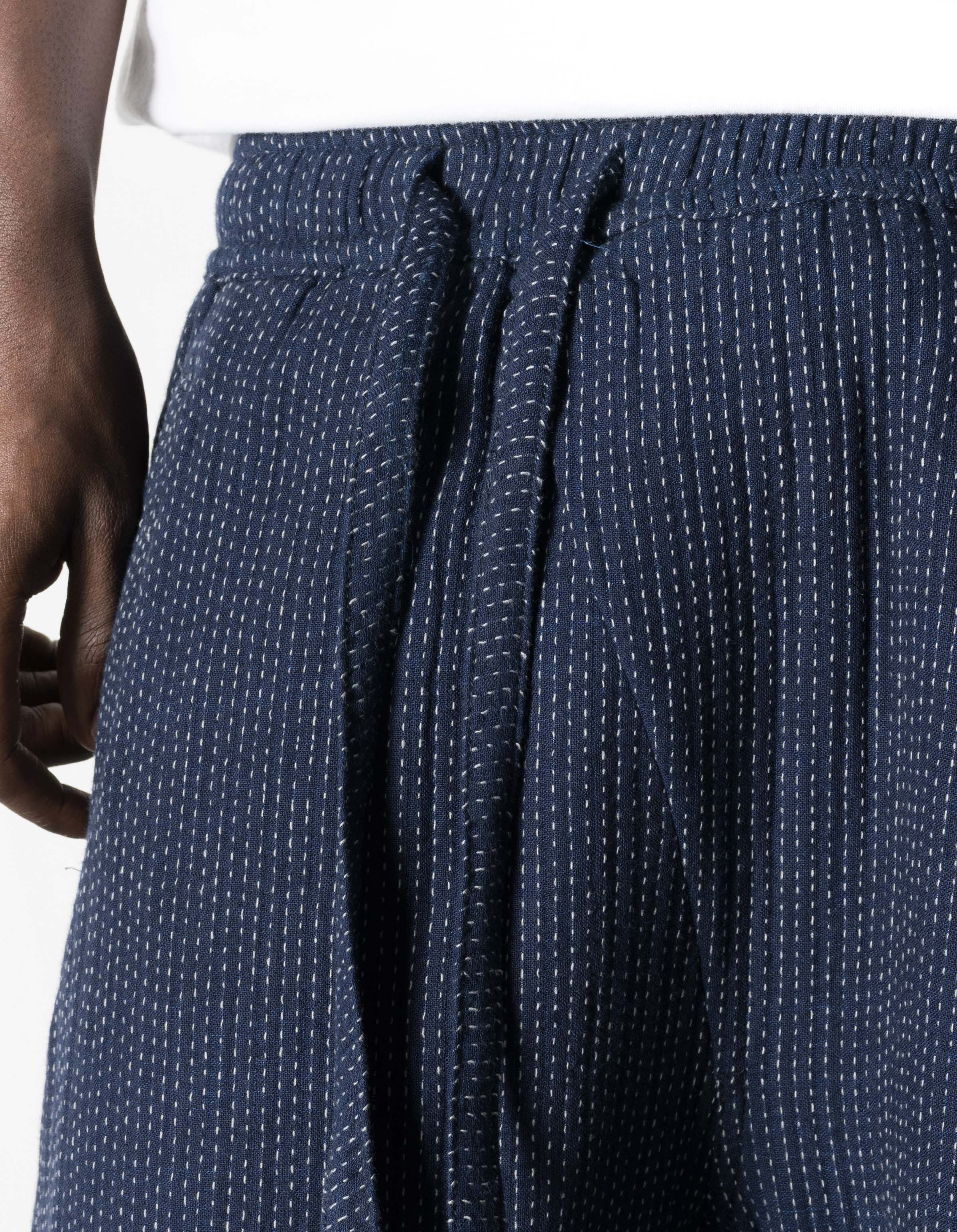 7300 Light Kantha Asym Track Pant Indigo - Image 7