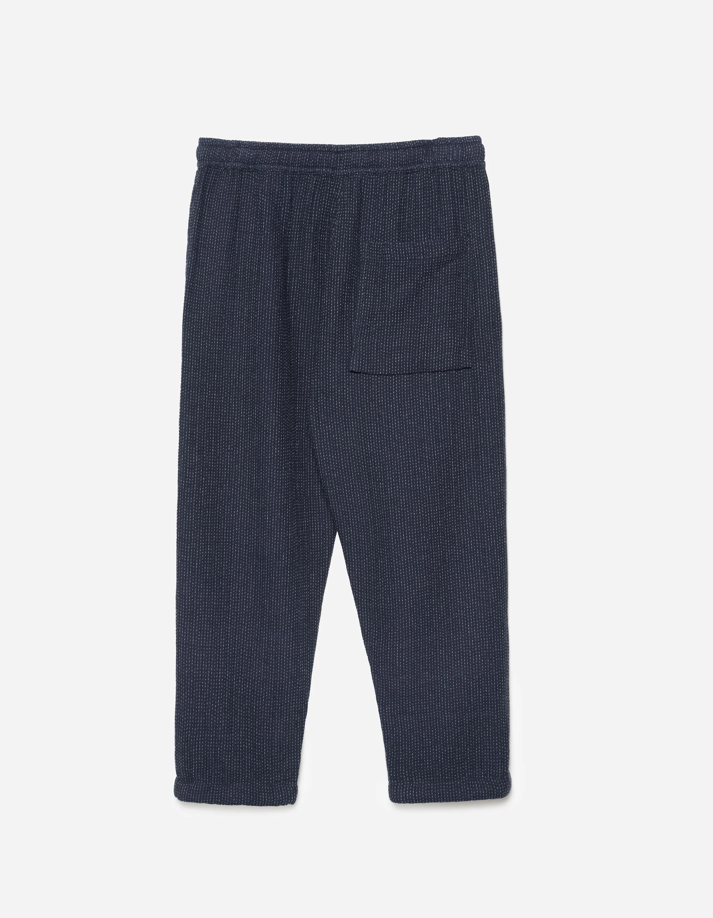 7300 Light Kantha Asym Track Pant Indigo - Image 9