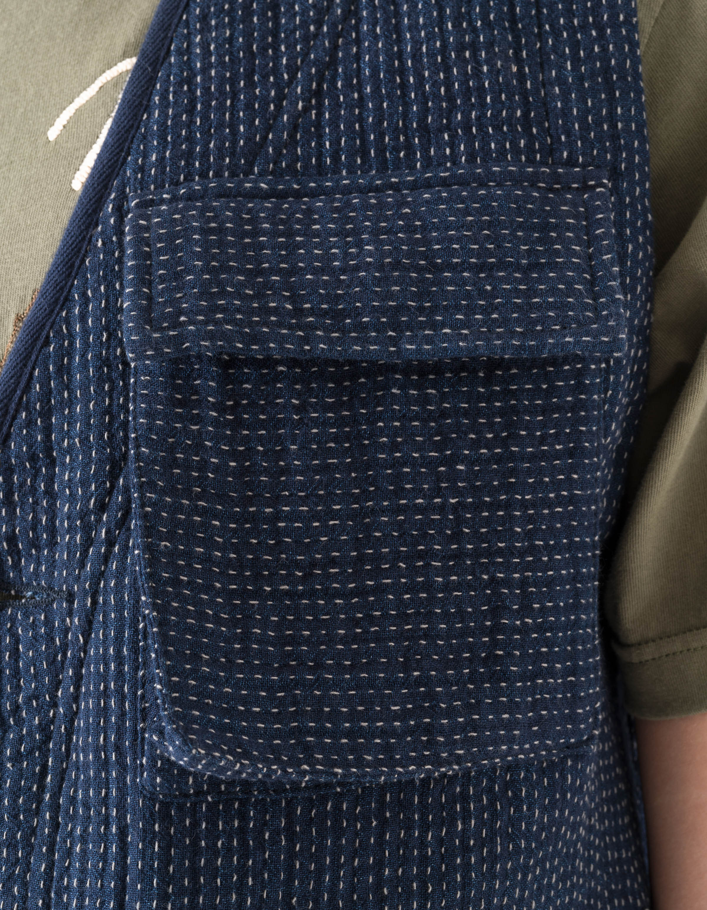 7303 Utility Vest Indigo - Image 7