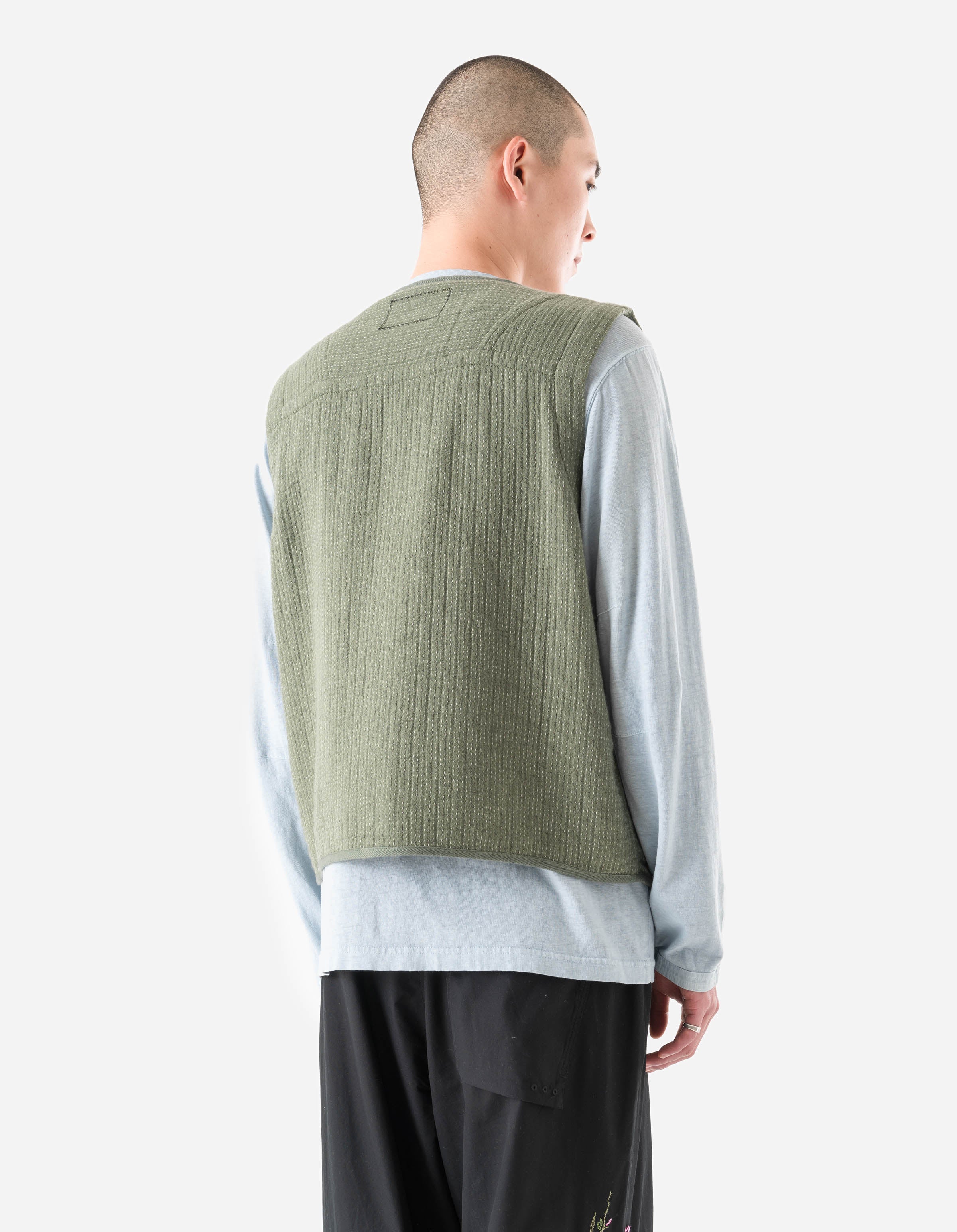 7303 Utility Vest Olive - Image 4