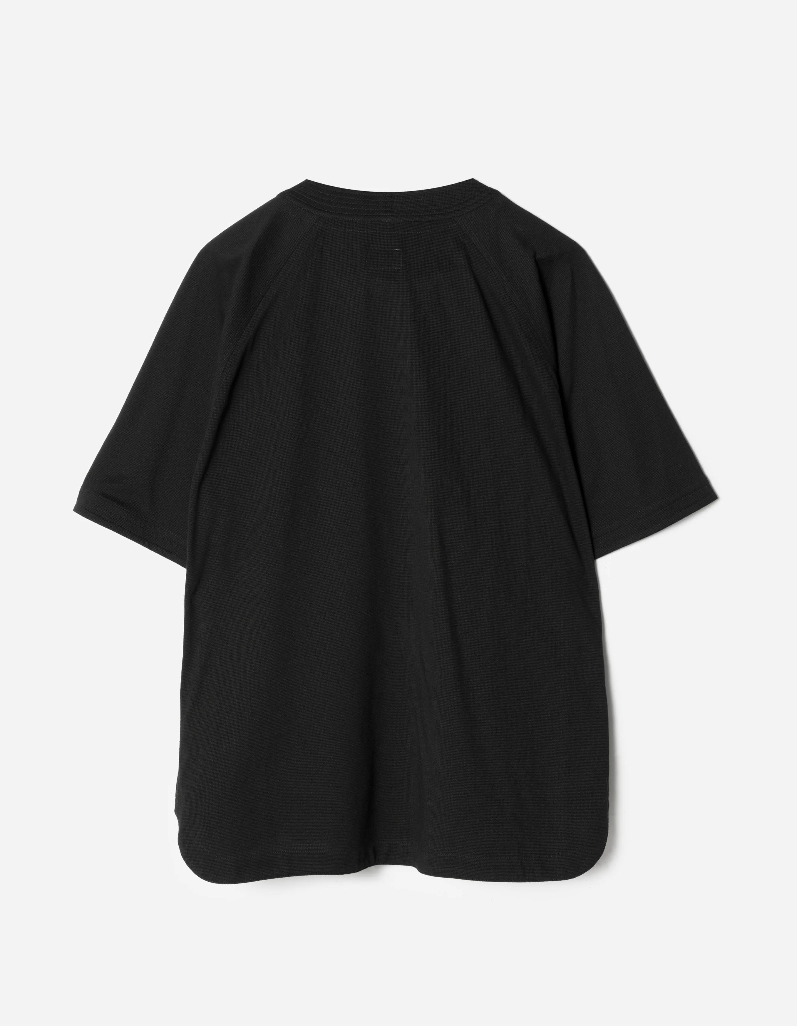 7309 Coolmax® Mesh Asym Monk Shirt Black - Image 8