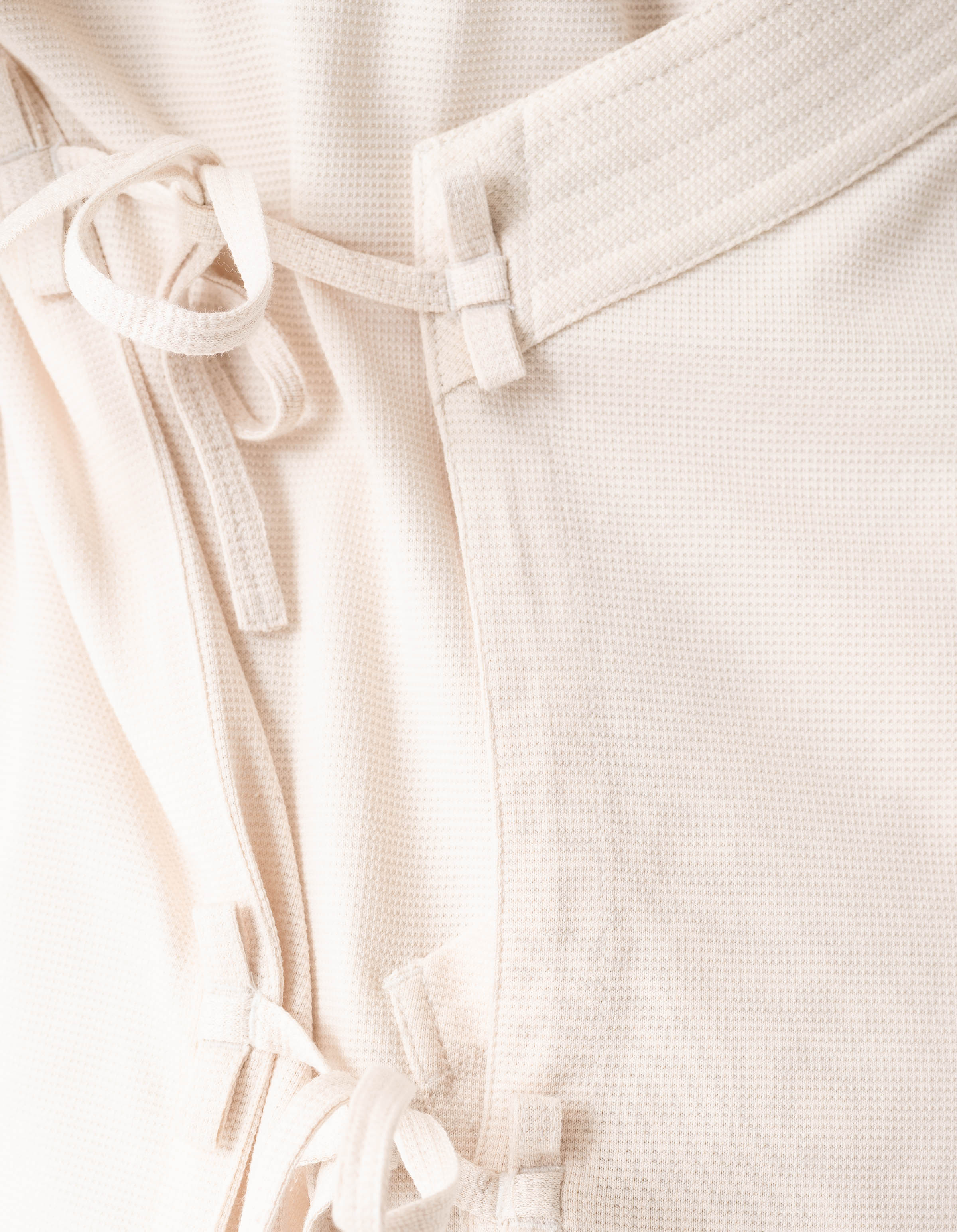 7309 Coolmax® Mesh Asym Monk Shirt Ecru - Image 4