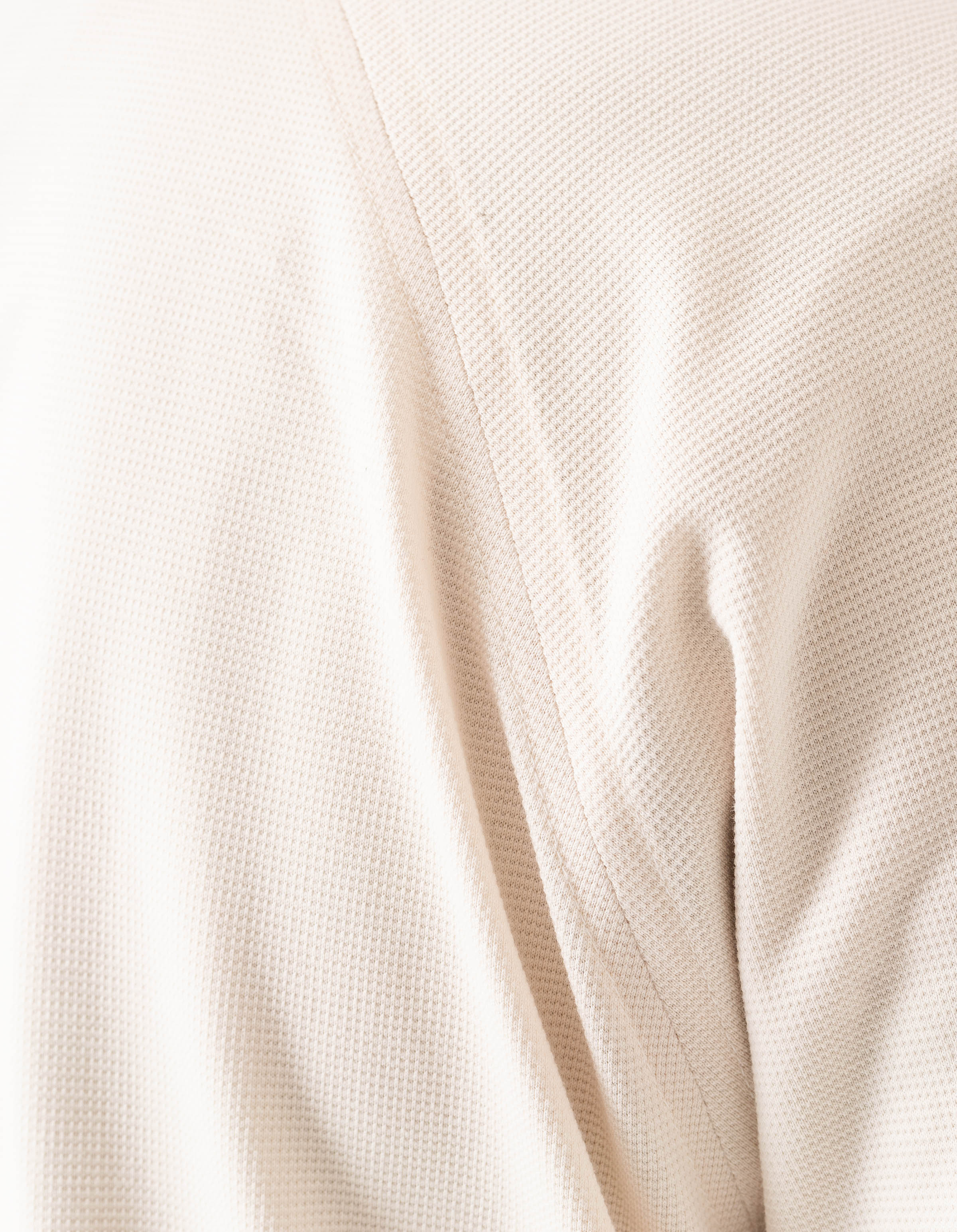 7309 Coolmax® Mesh Asym Monk Shirt Ecru - Image 7