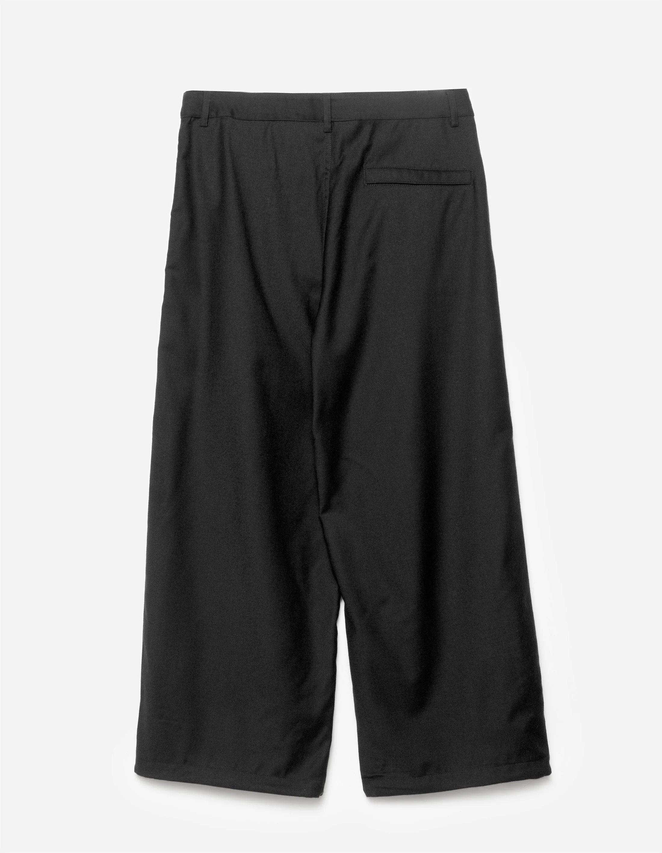 7312 Maha Asym Linen Pleated Pants Black - Image 10