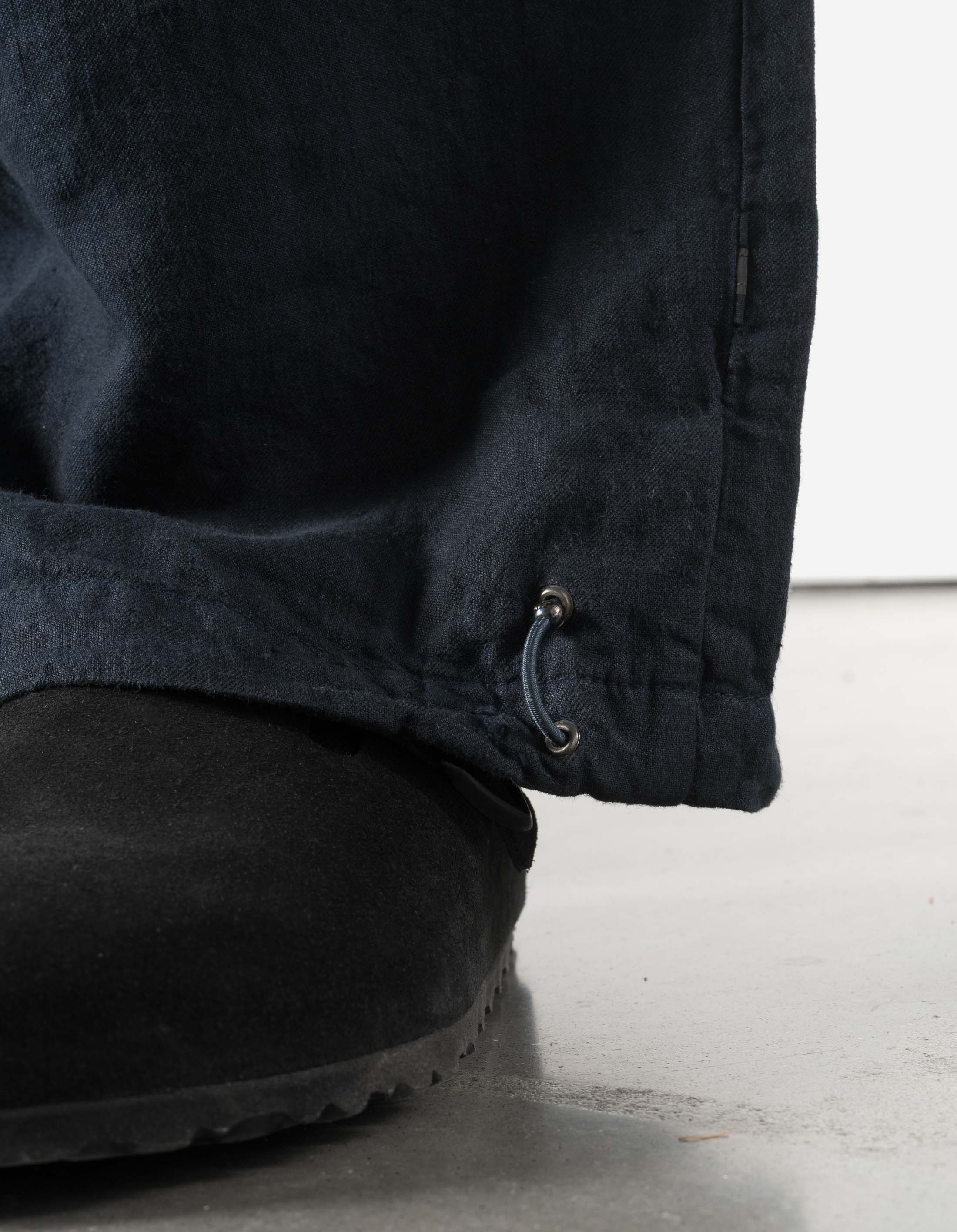 7312 Maha Asym Linen Pleated Pants Navy - Image 6
