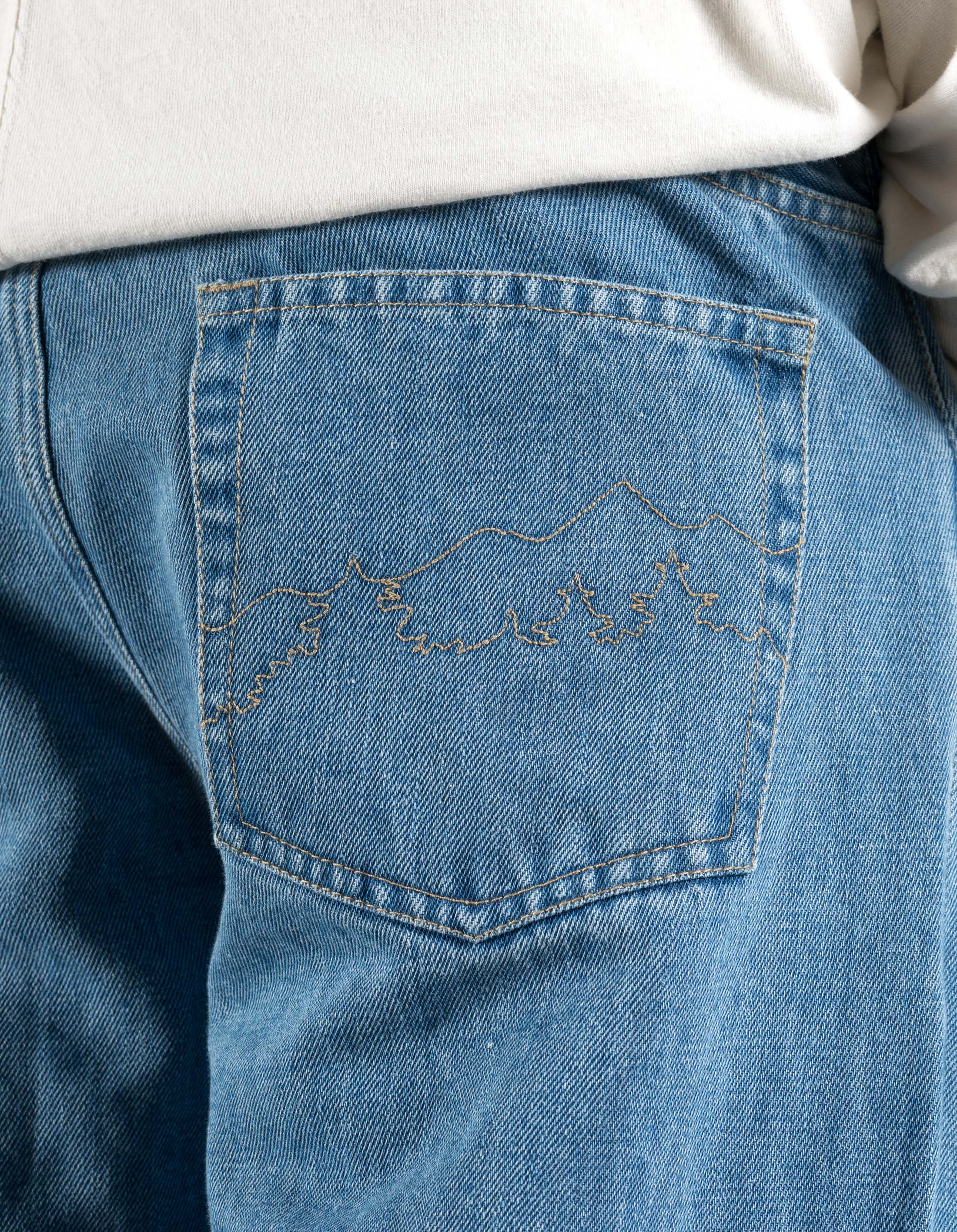 7315 Hemp Denim Washed Jeans Washed Indigo - Image 4