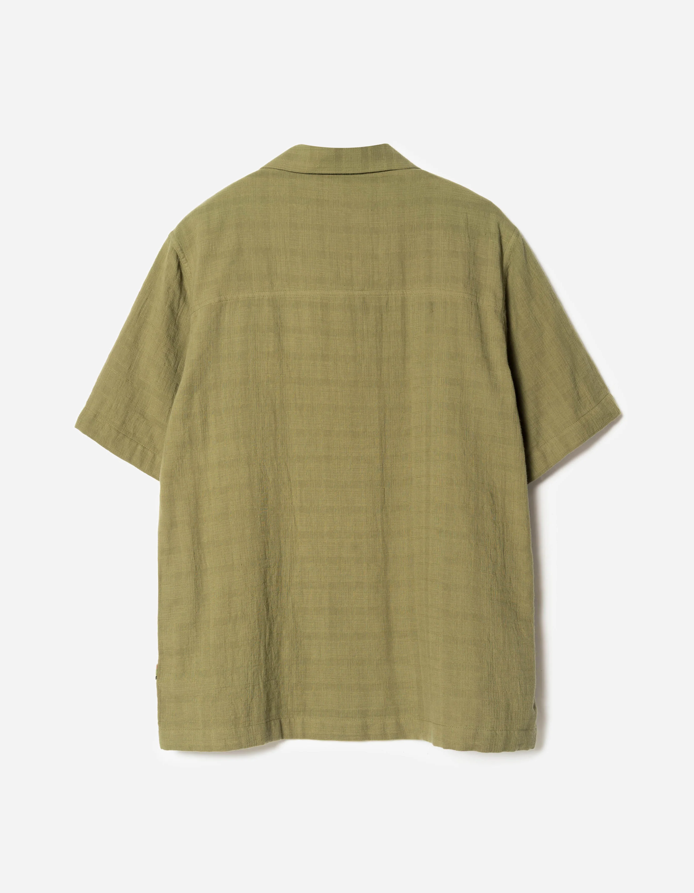 7316 Light Double Voile Cuban Shirt Olive OG-107F - Image 8