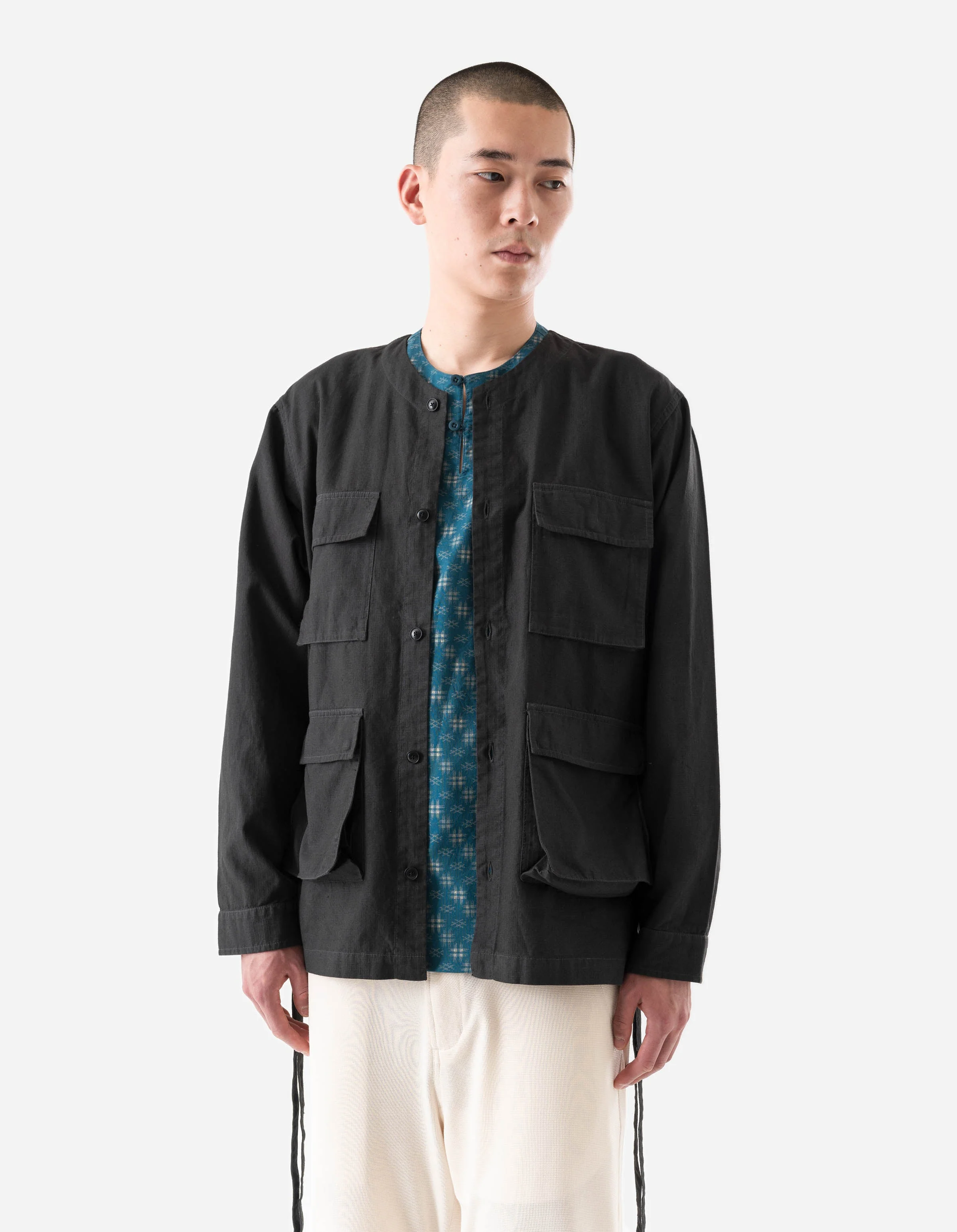 7318 Hemp Ripstop BDU Shirt Black - Image 4