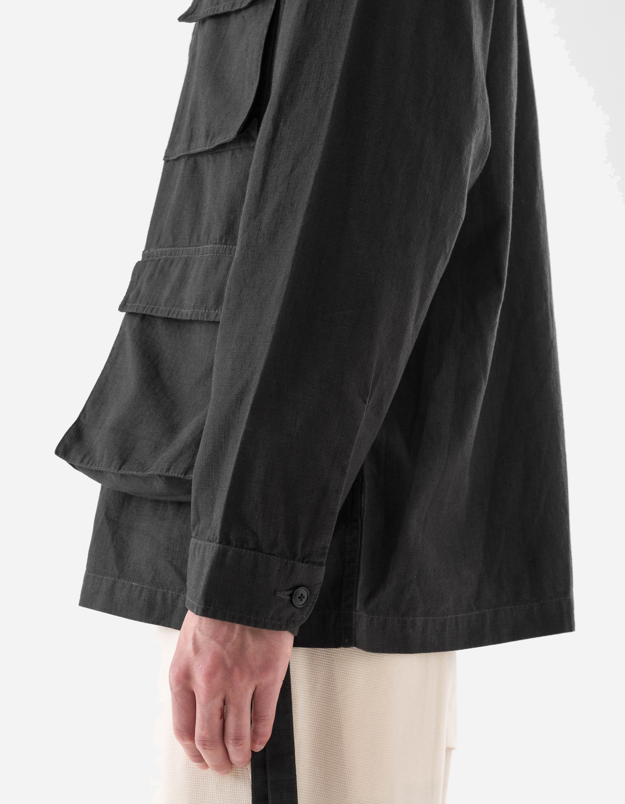 7318 Hemp Ripstop BDU Shirt Black - Image 5