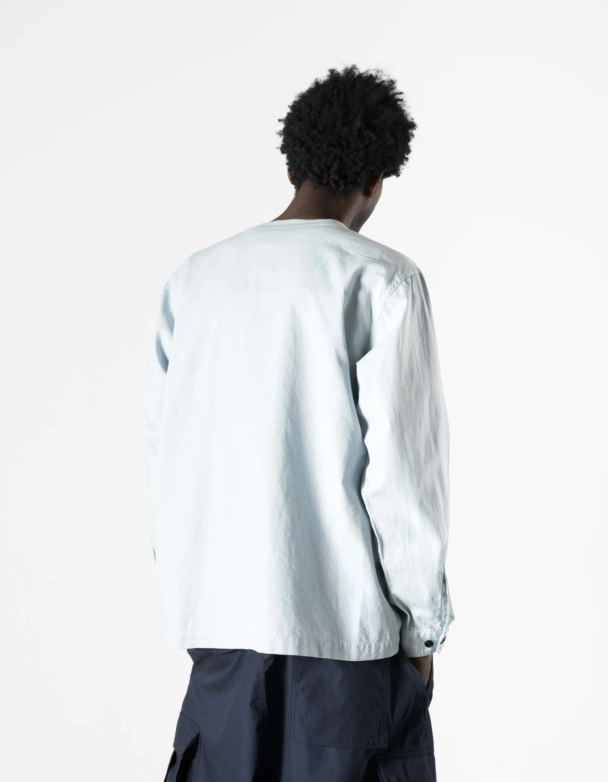 7318 Hemp Ripstop BDU Shirt Light Blue - Image 5