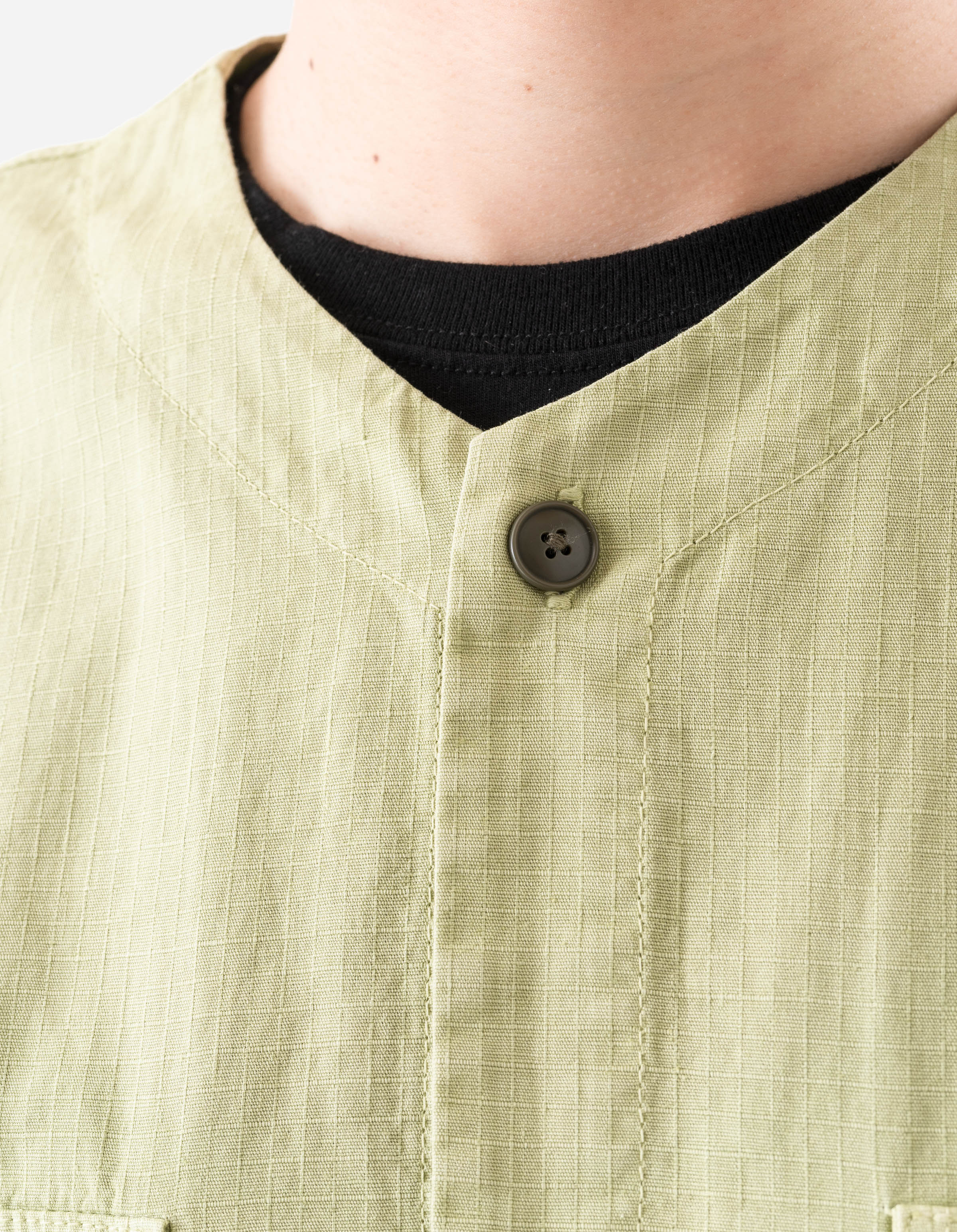 7318 Hemp Ripstop BDU Shirt Moss Green - Image 3