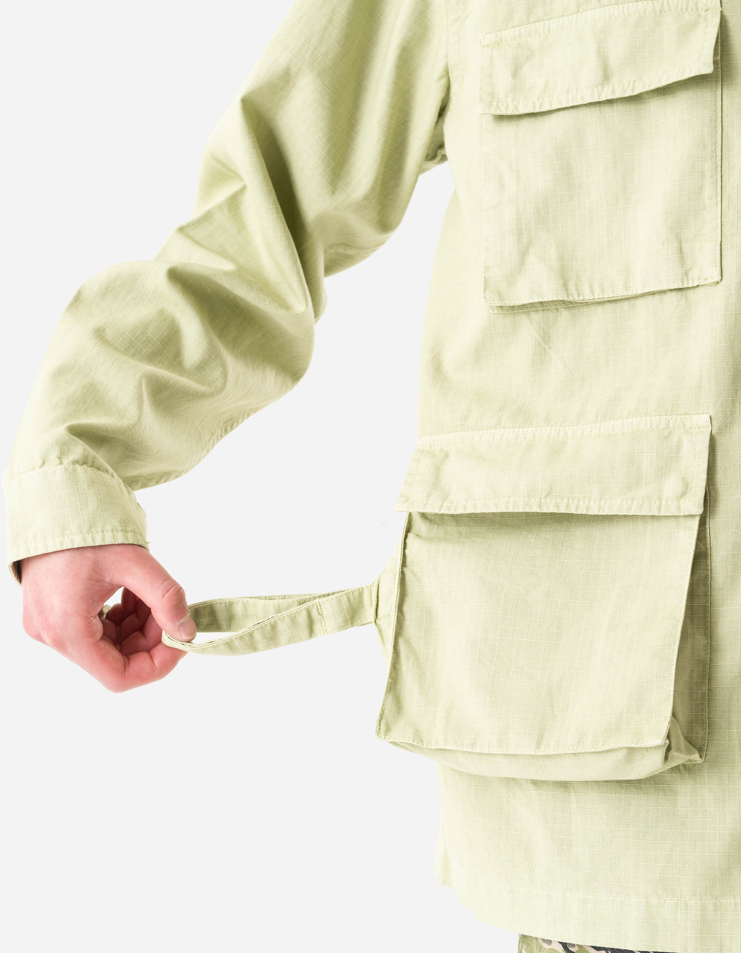 7318 Hemp Ripstop BDU Shirt Moss Green - Image 9