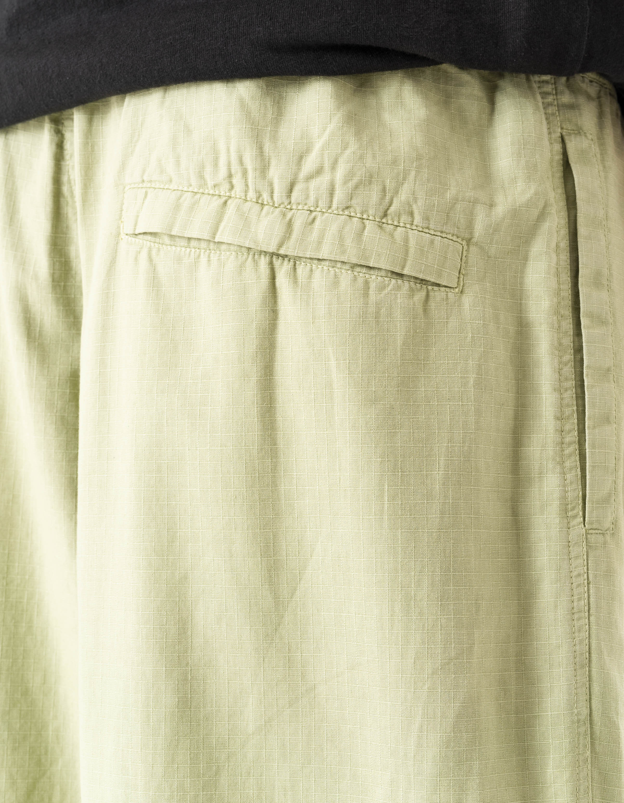 7319 Hemp Ripstop Pleated Trousers Moss Green - Image 5