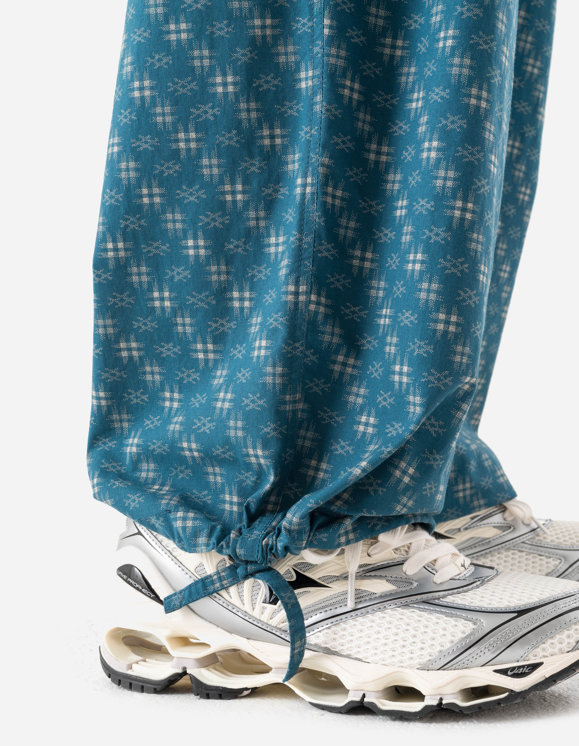 7323 Kasuri Loose Track Pants Aizome Blue - Image 8