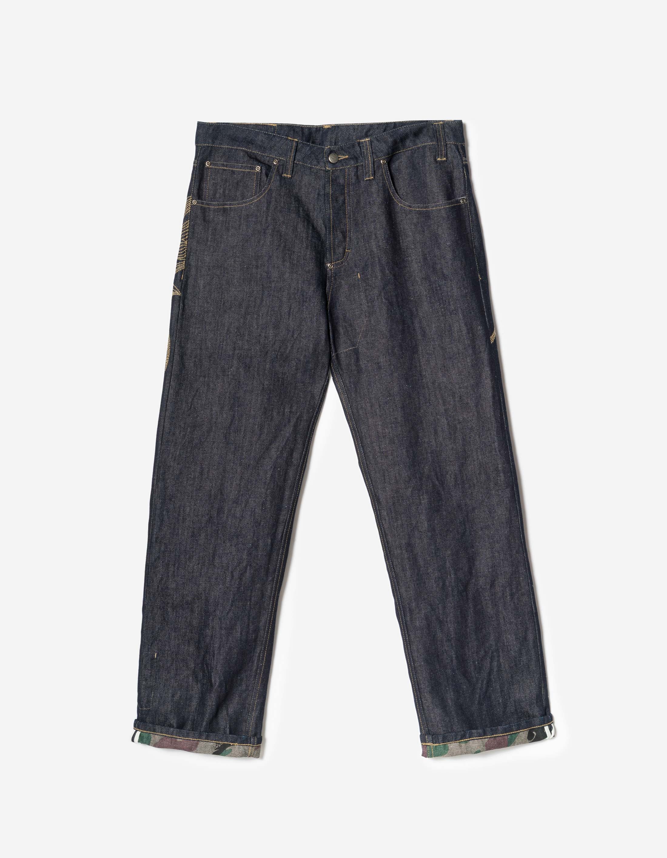 7336 Rising Dragon Hemp Jeans Indigo - Image 9