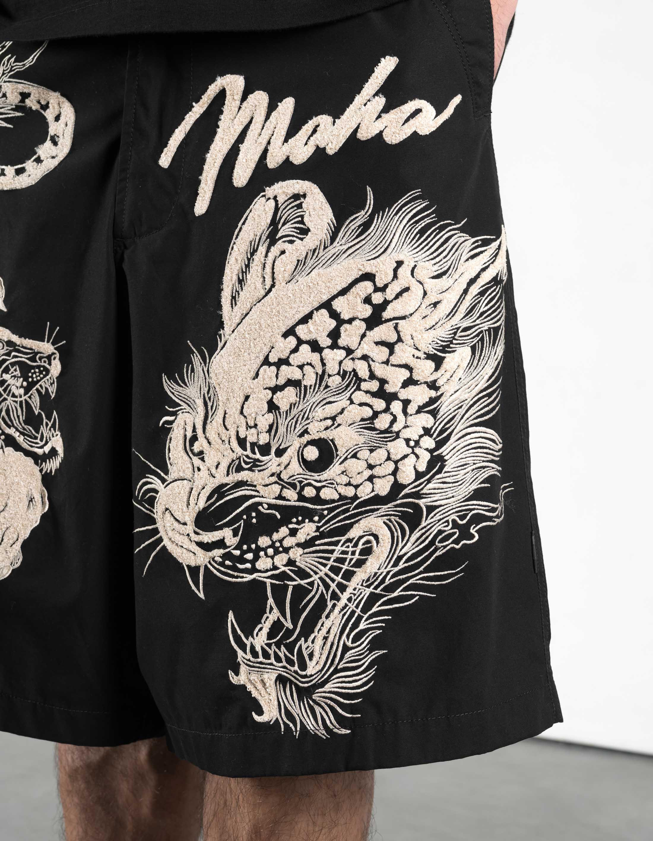 7337 Chimera Oversized Snoshorts Black - Image 4