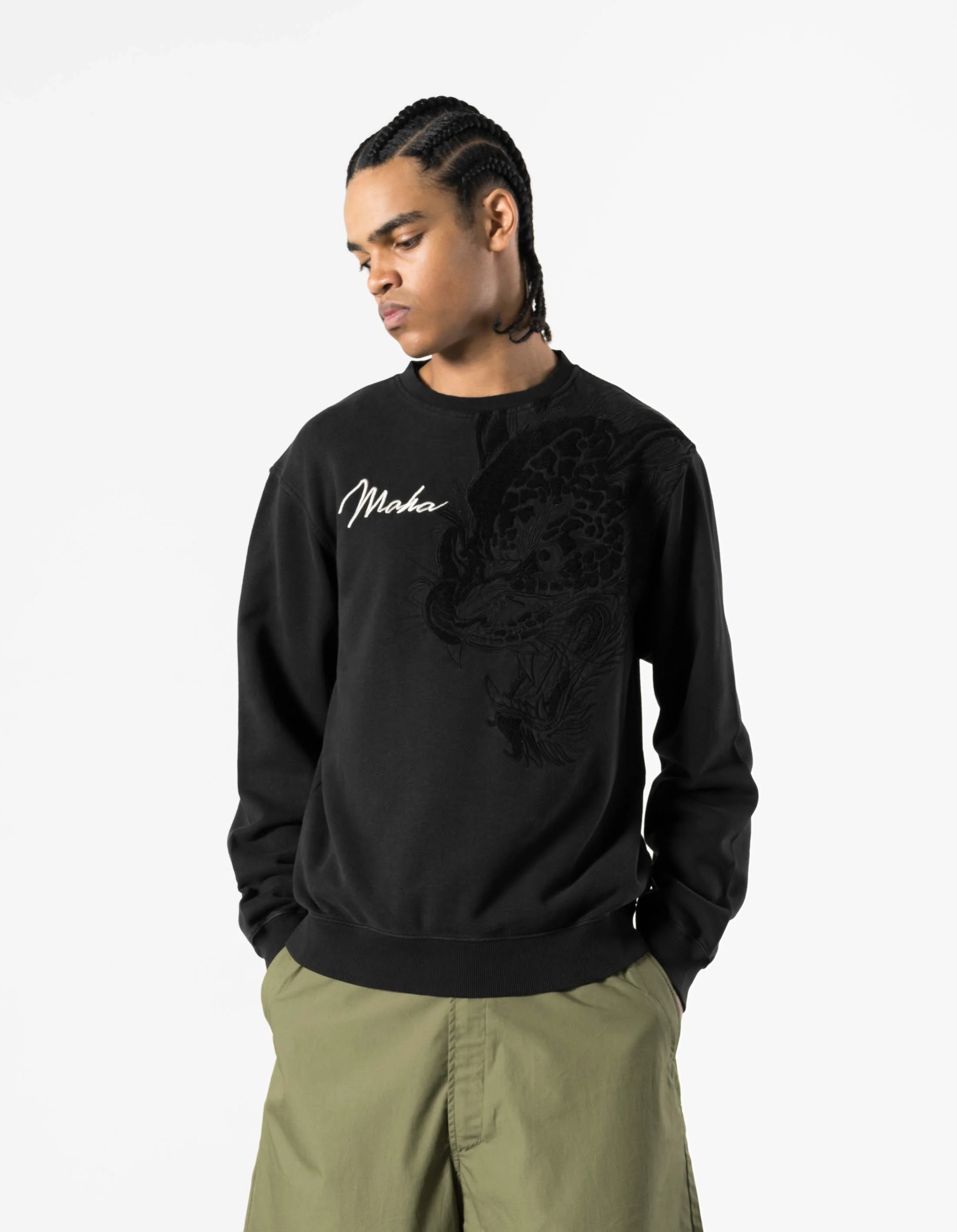 7338 Chimera Panther Crew Sweat Black - Image 2