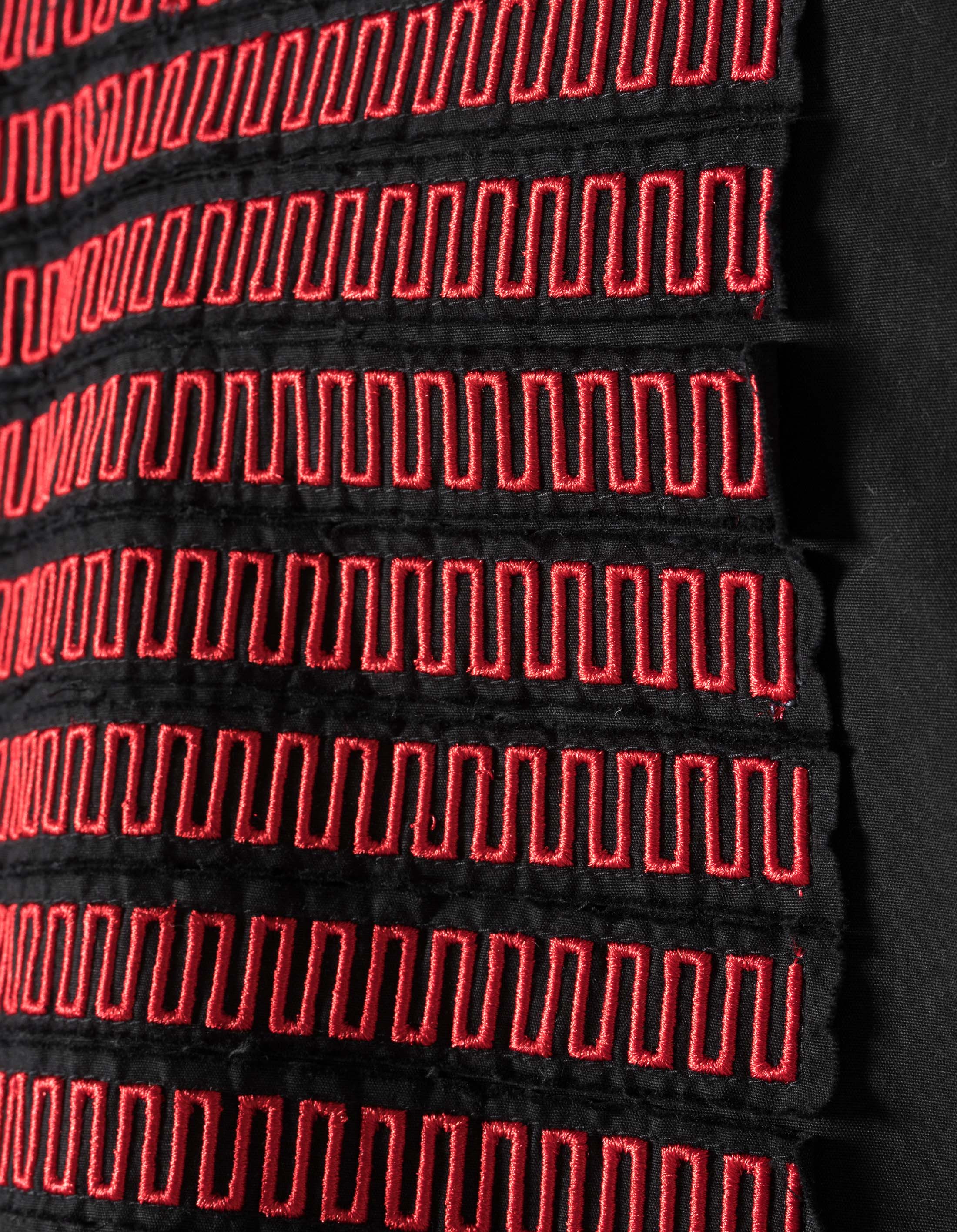 7341 Hill Tribe Kurta Shirt Black - Image 4