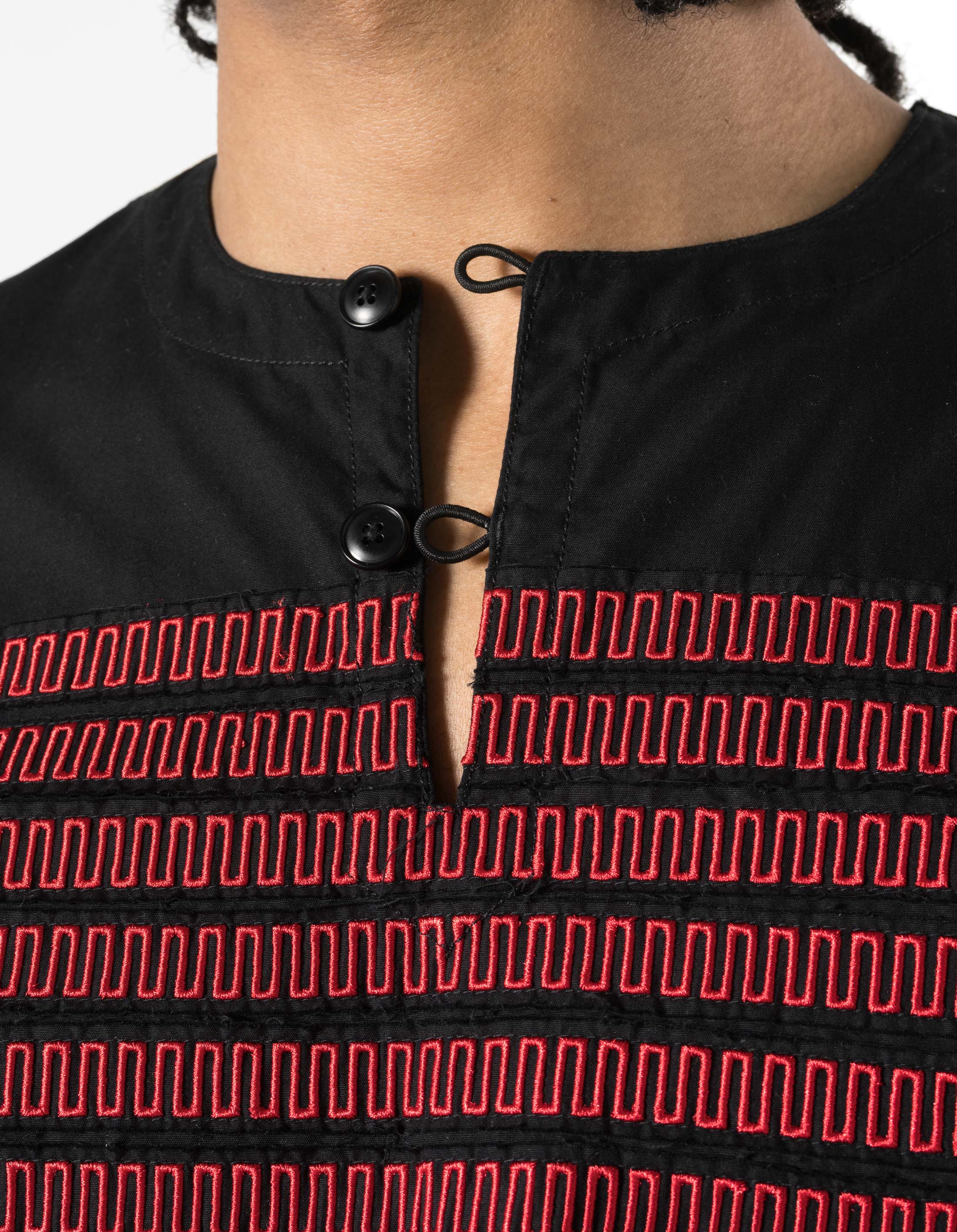 7341 Hill Tribe Kurta Shirt Black - Image 5