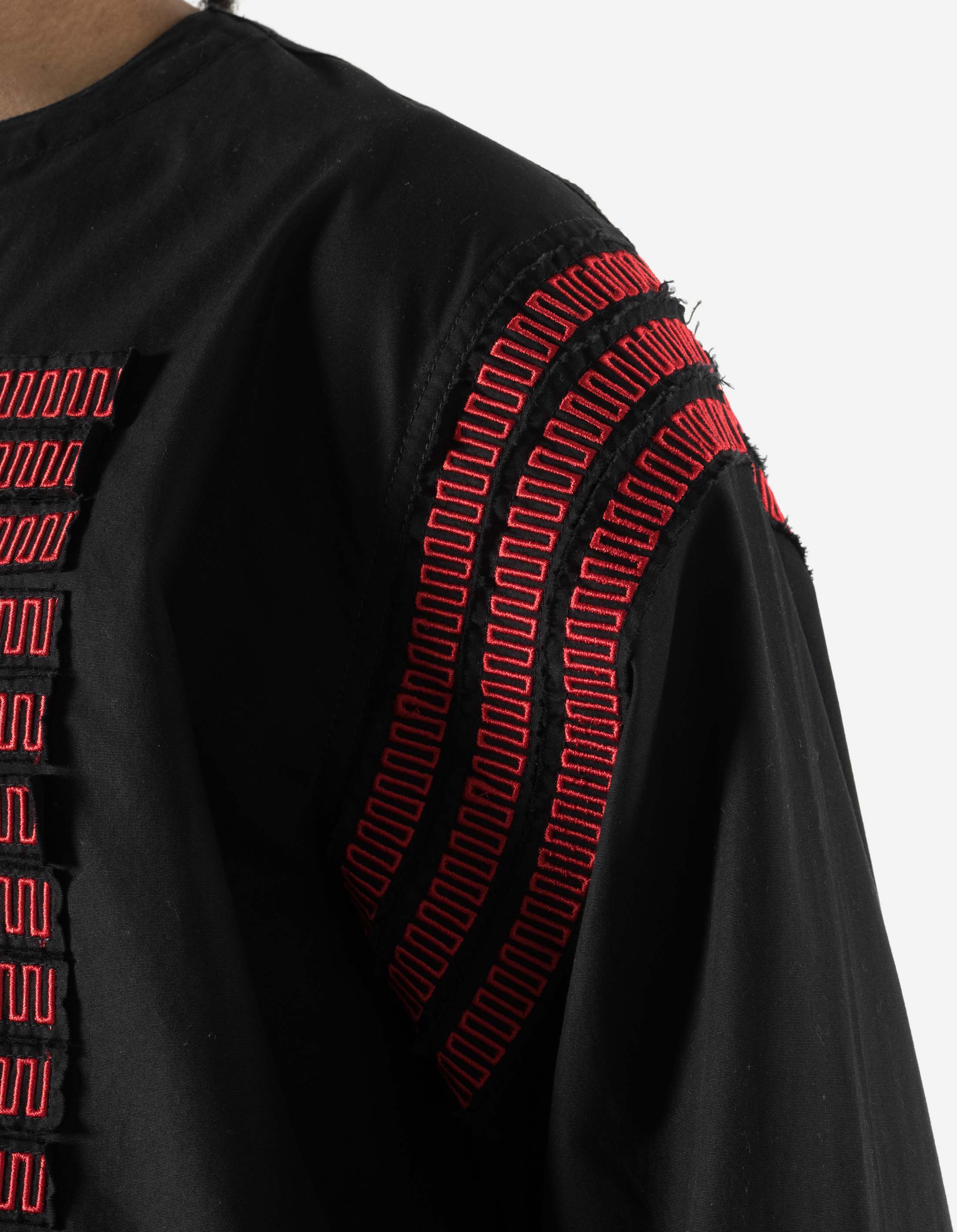 7341 Hill Tribe Kurta Shirt Black - Image 6