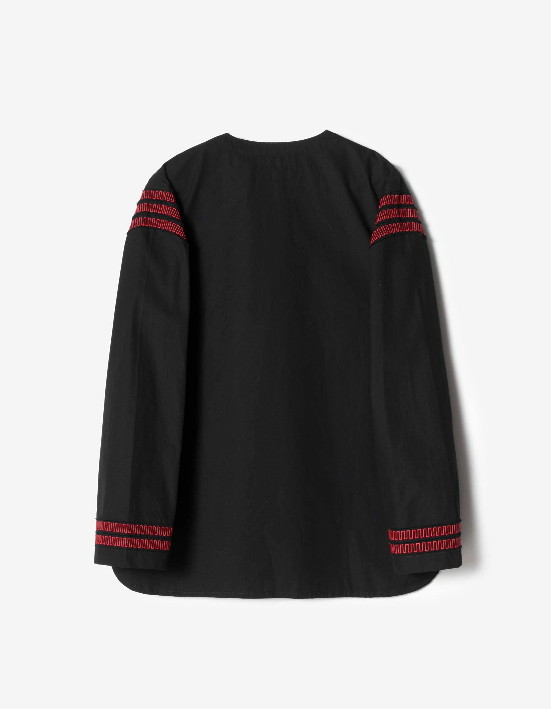 7341 Hill Tribe Kurta Shirt Black - Image 8