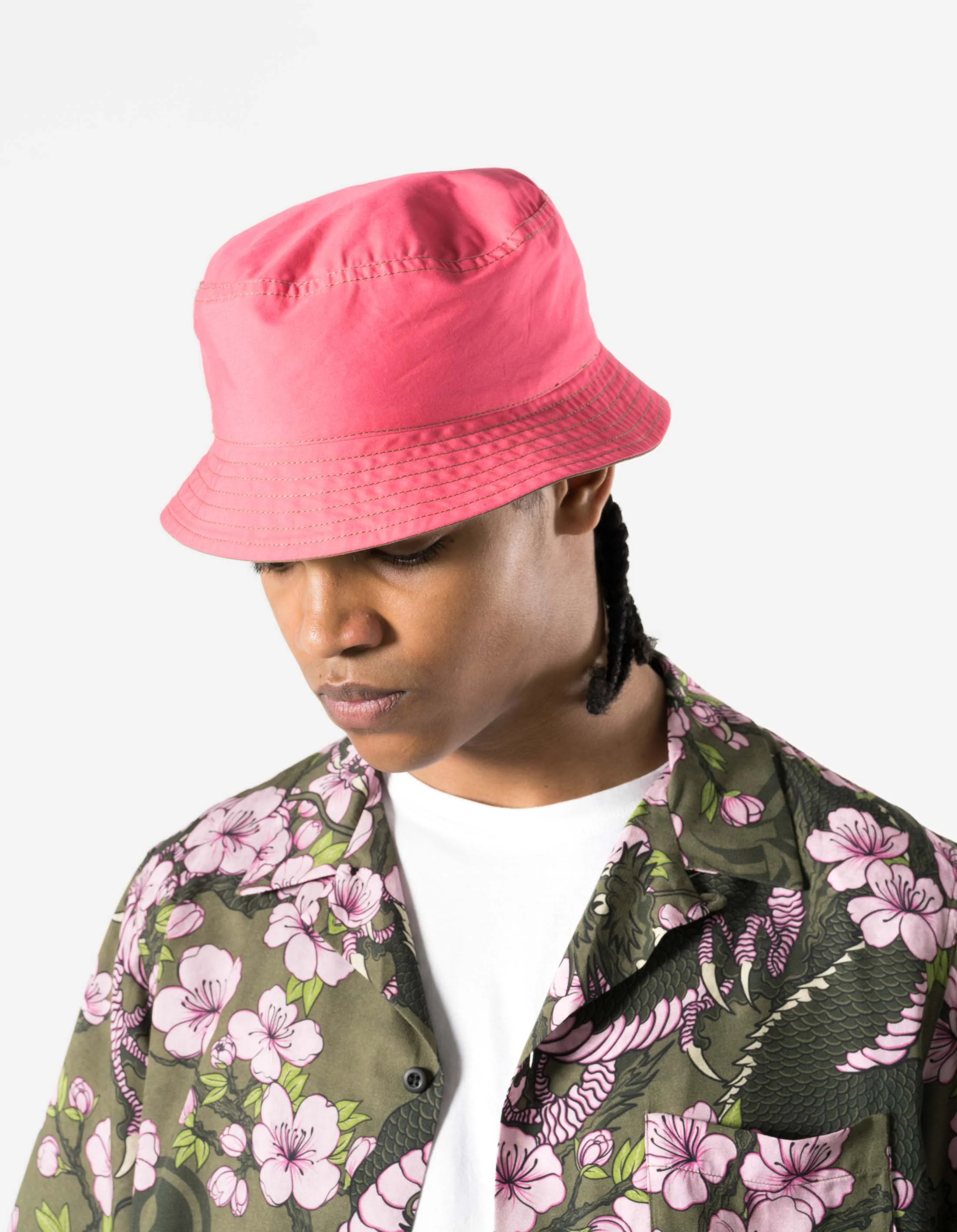 7346 Peace Dove Bucket Hat Olive/Pink - Image 4