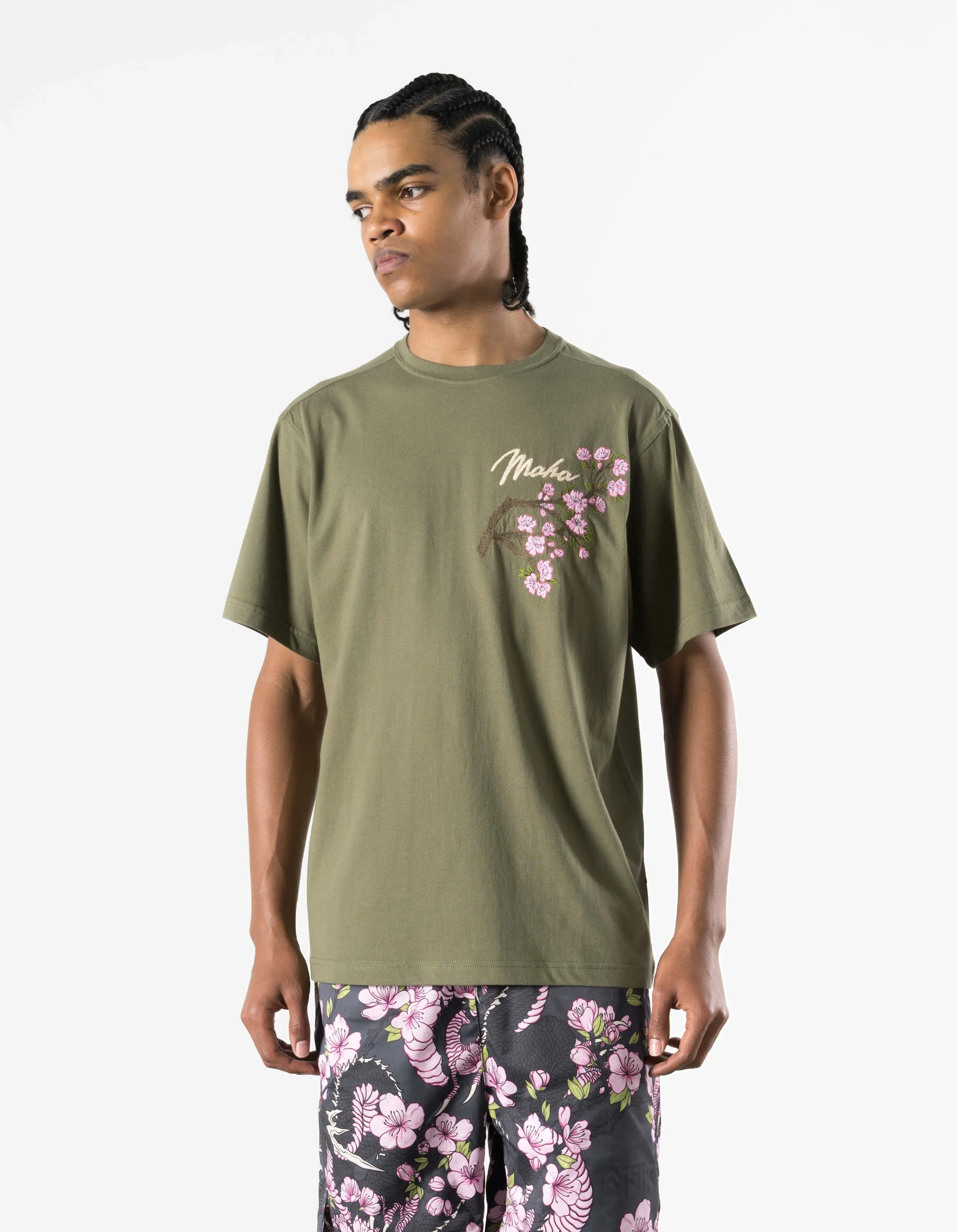 7352 Sakura Serenity S/S T-Shirt Olive OG-107F - Image 2