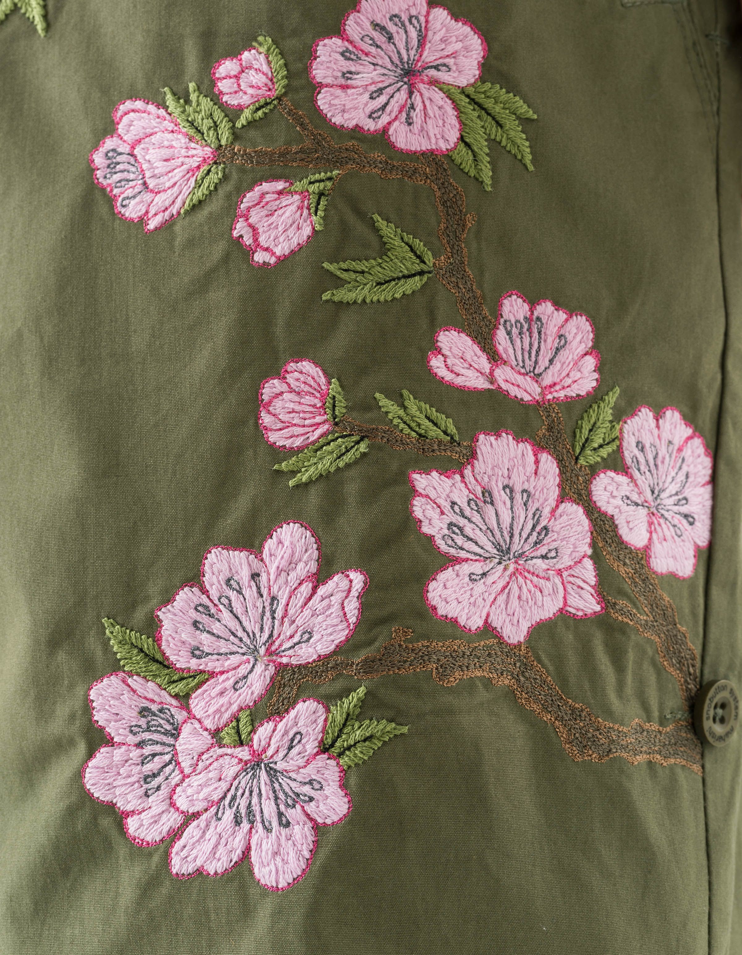 7353 Sakura Serenity Loose Snoshorts Olive OG-107F - Image 4