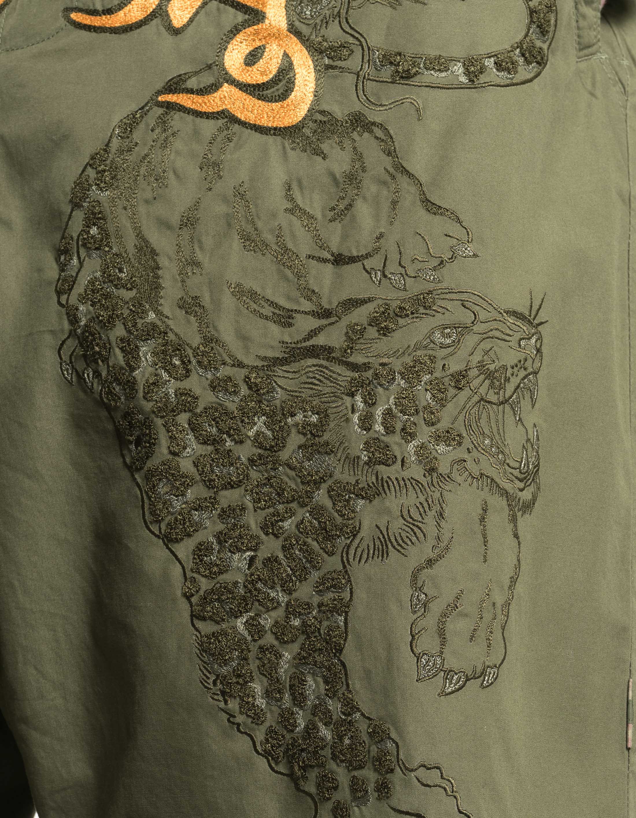 7355 Muay Thai Chimera Trackshorts Olive OG-107F - Image 4
