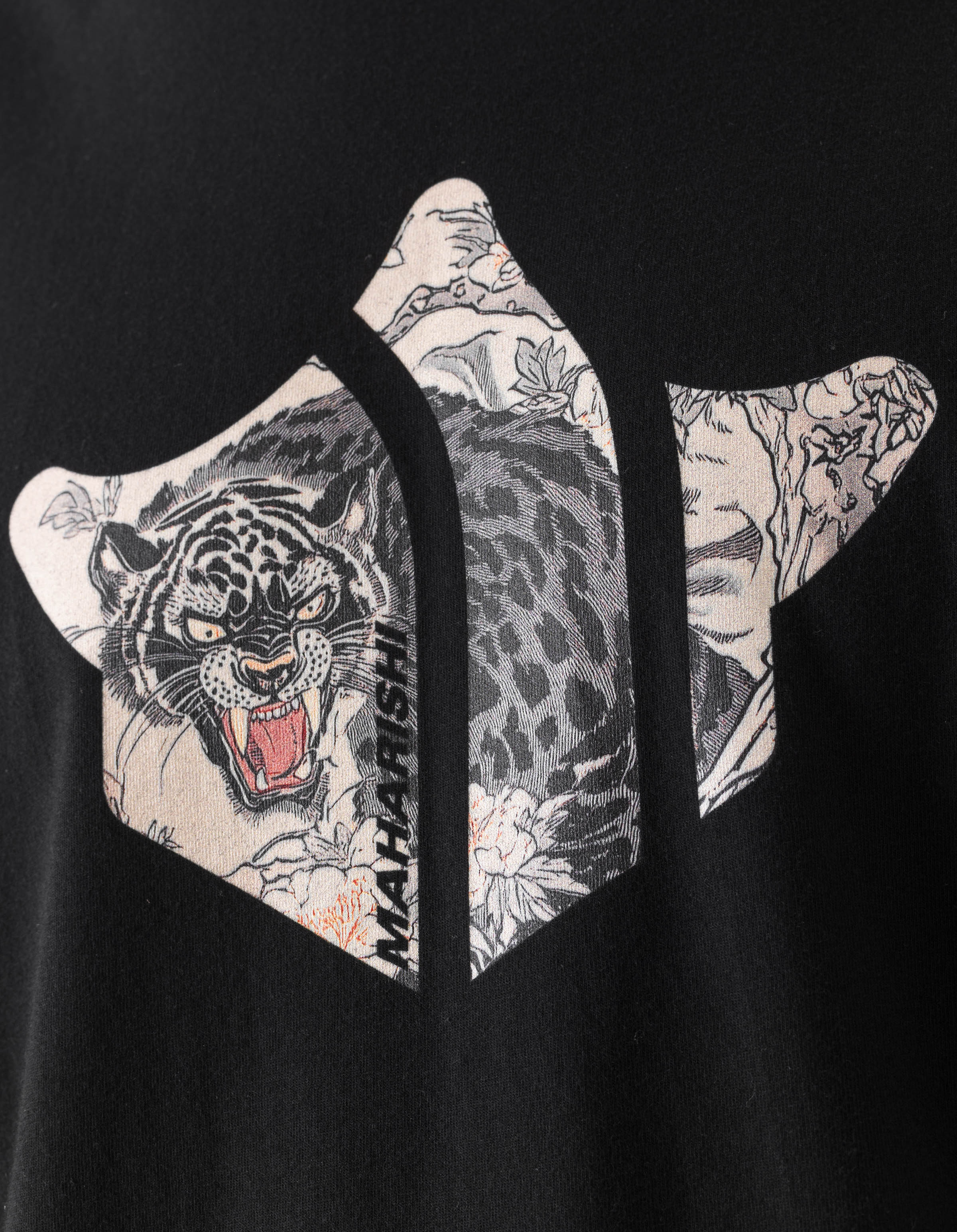 7358 Panther Temple L/S T-Shirt Black - Image 3