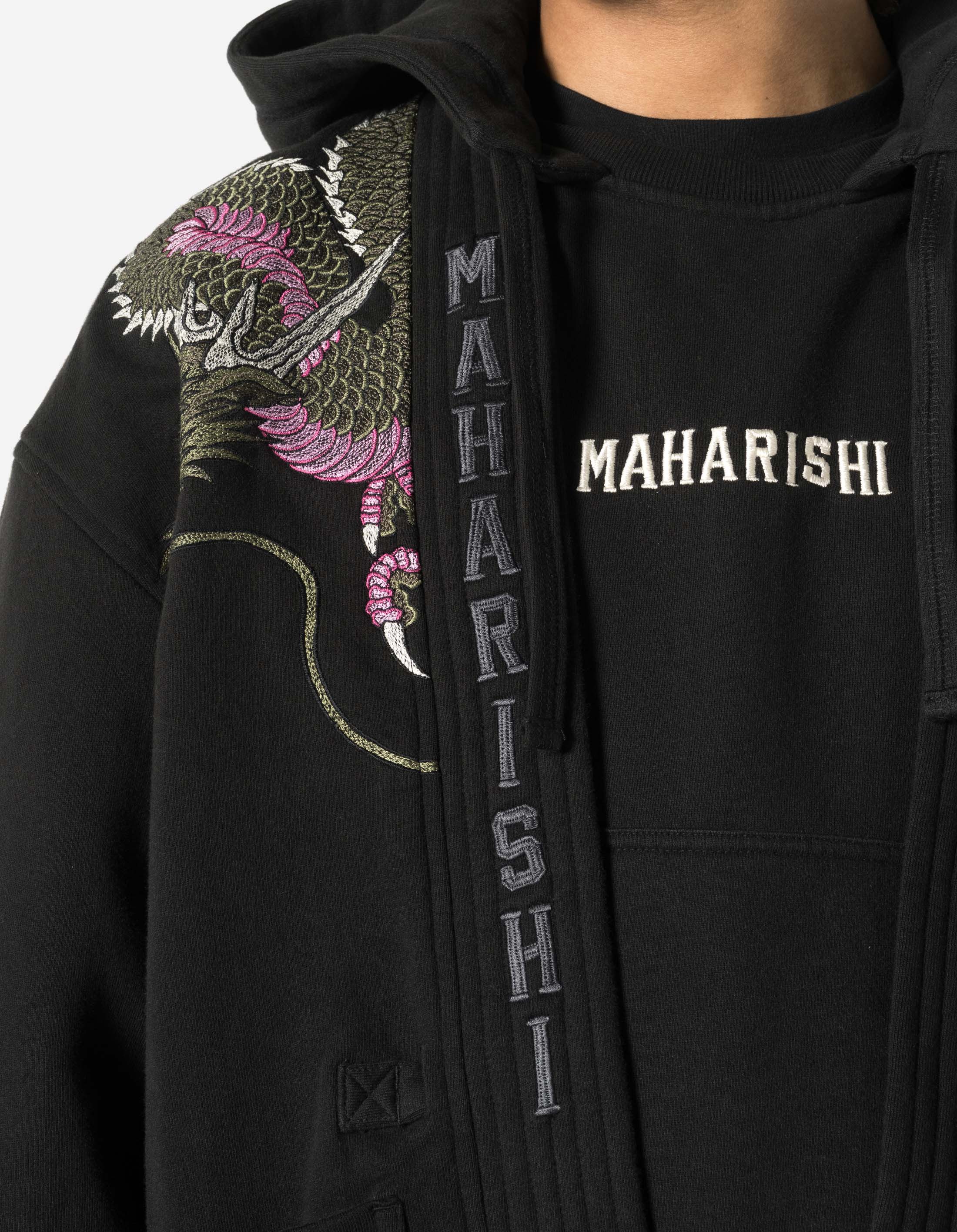 7361 Sakura Serenity Sweat Kimono Black - Image 4