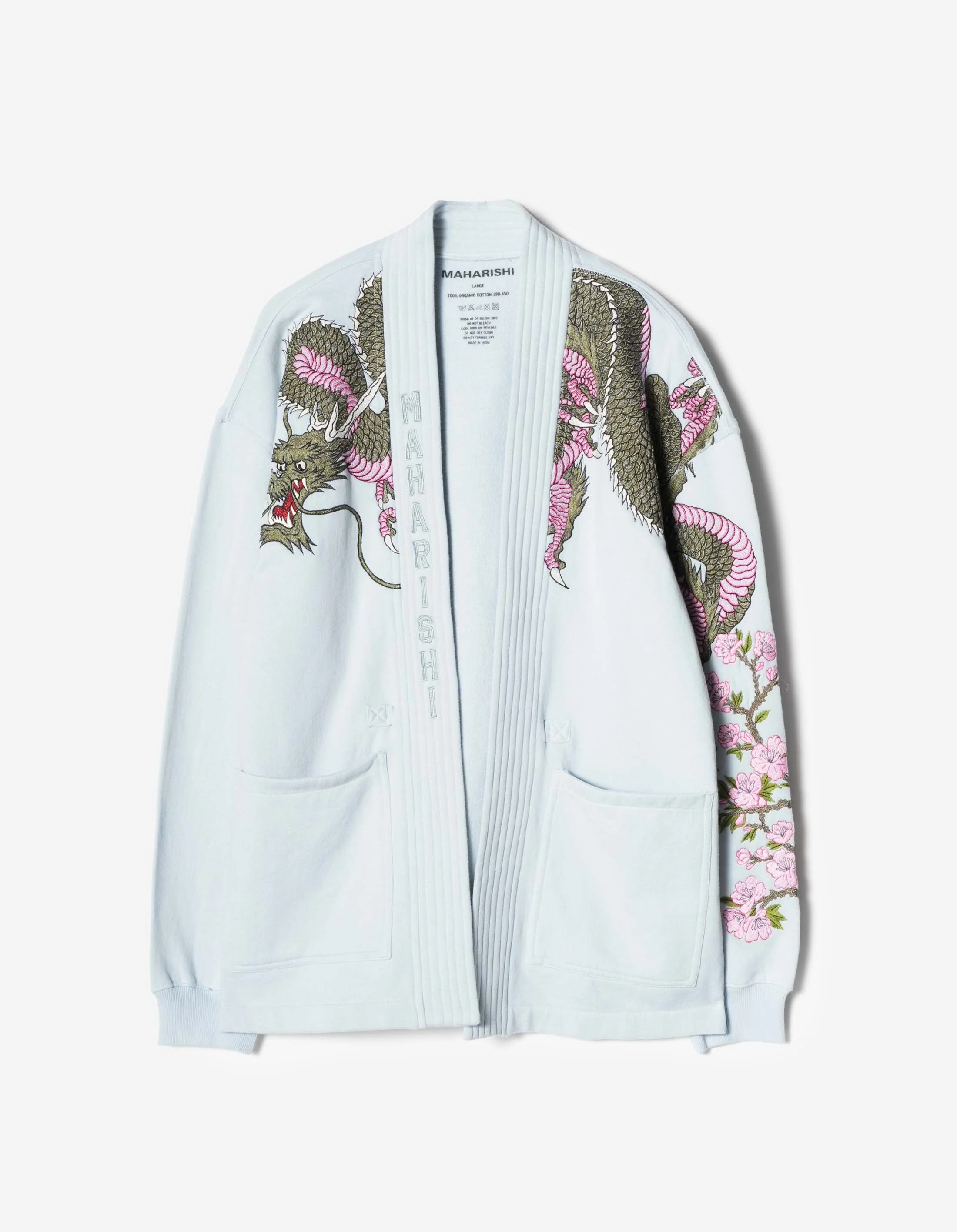 7361 Sakura Serenity Sweat Kimono Light Blue