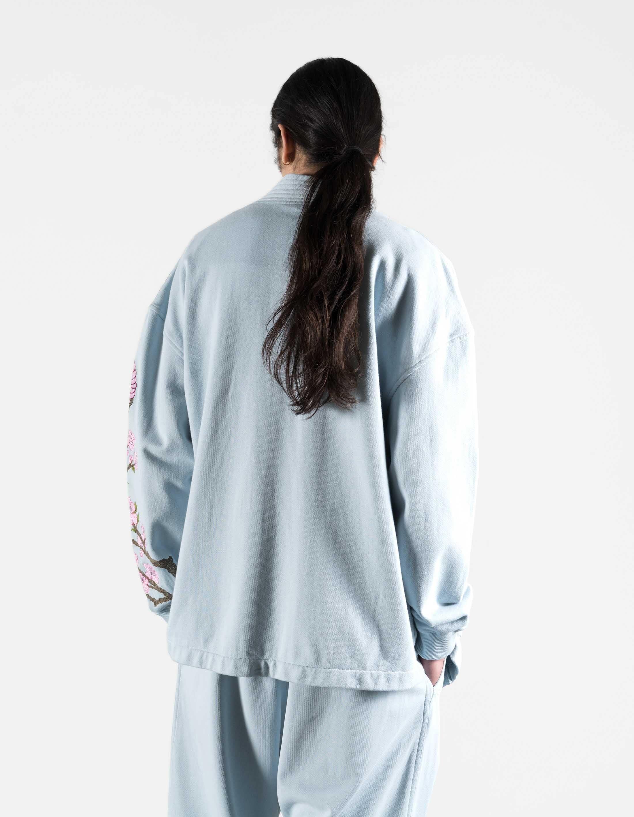 7361 Sakura Serenity Sweat Kimono Light Blue - Image 3