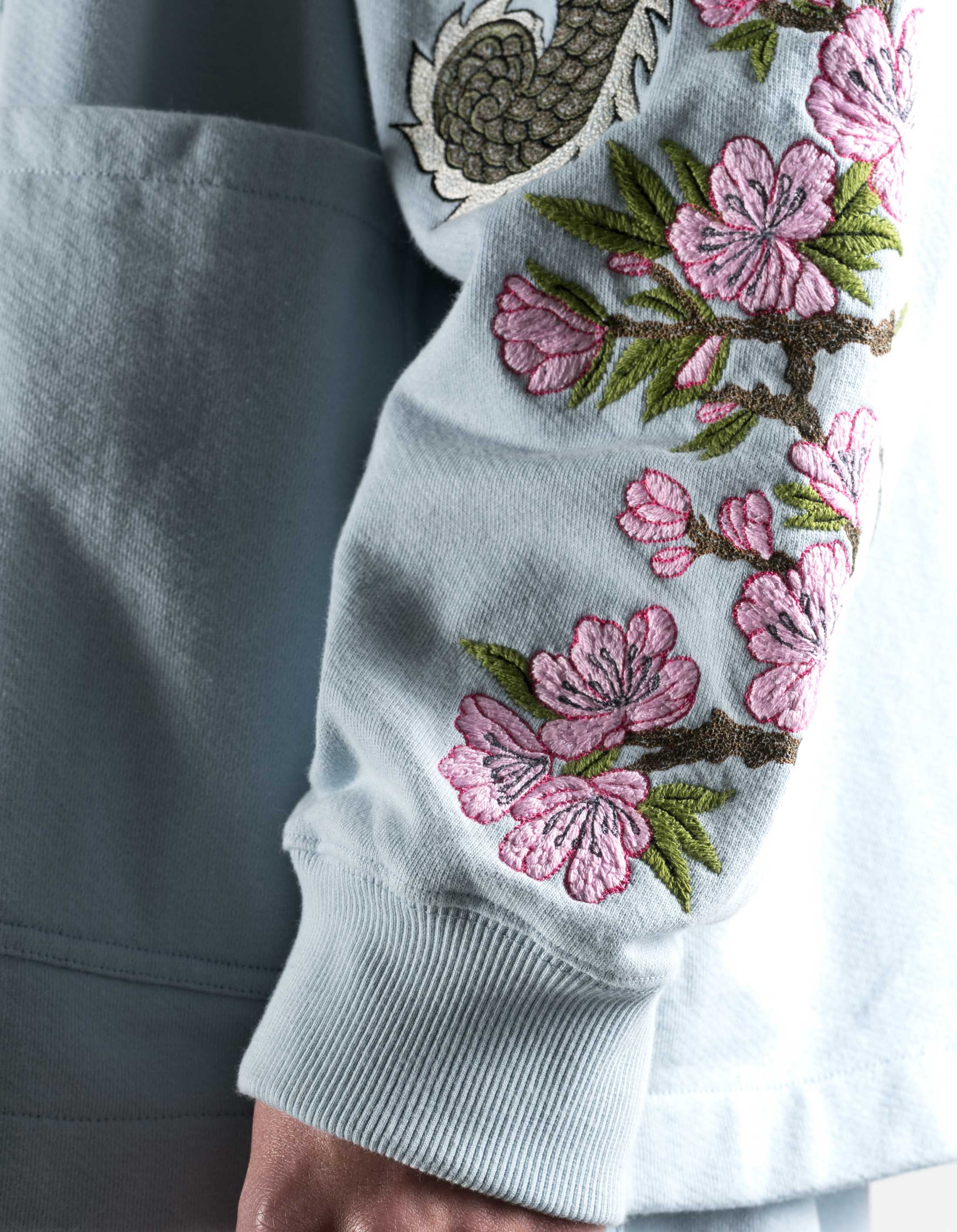7361 Sakura Serenity Sweat Kimono Light Blue - Image 6
